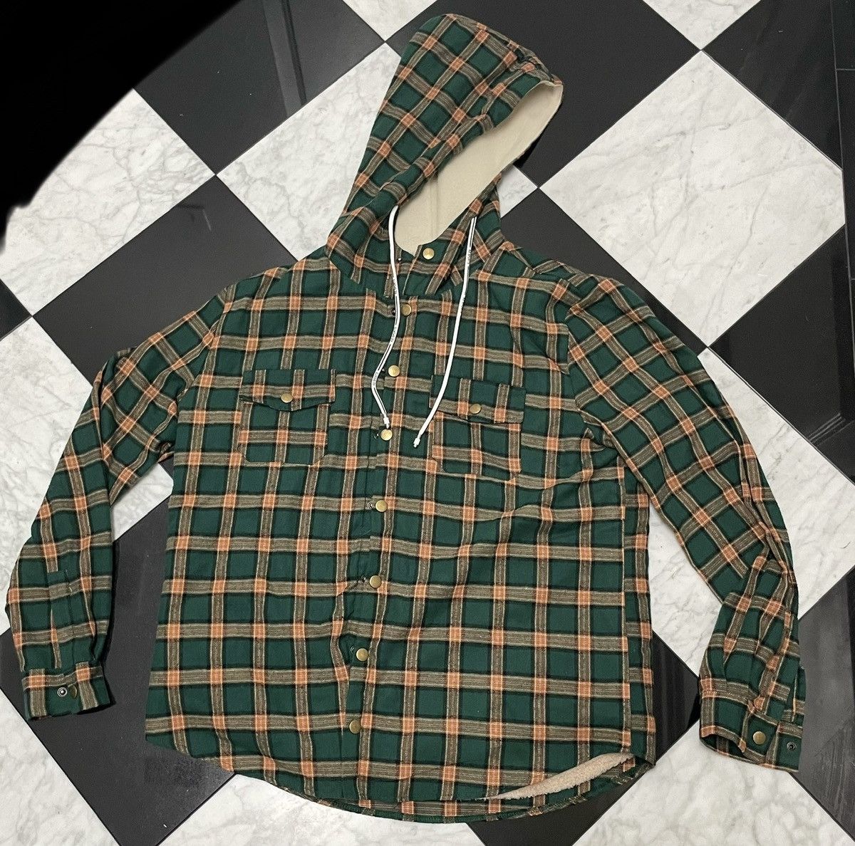 Other 🔥 Vintage plad hoodie with fleece Size US L / EU 52-54 / 3 - 1 Thumbnail