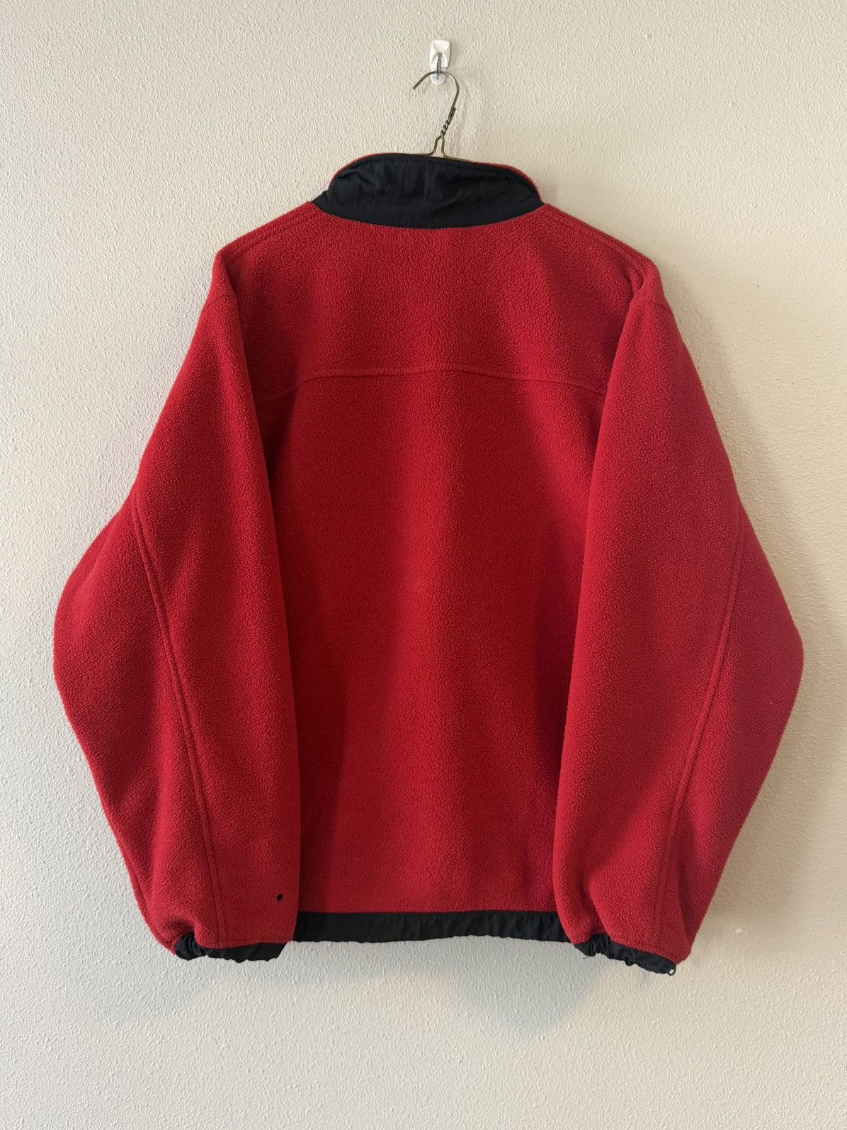 The North Face vintage 90s-y2k TNF made in USA red zip up fleece jacket Size US L / EU 52-54 / 3 - 2 Thumbnail