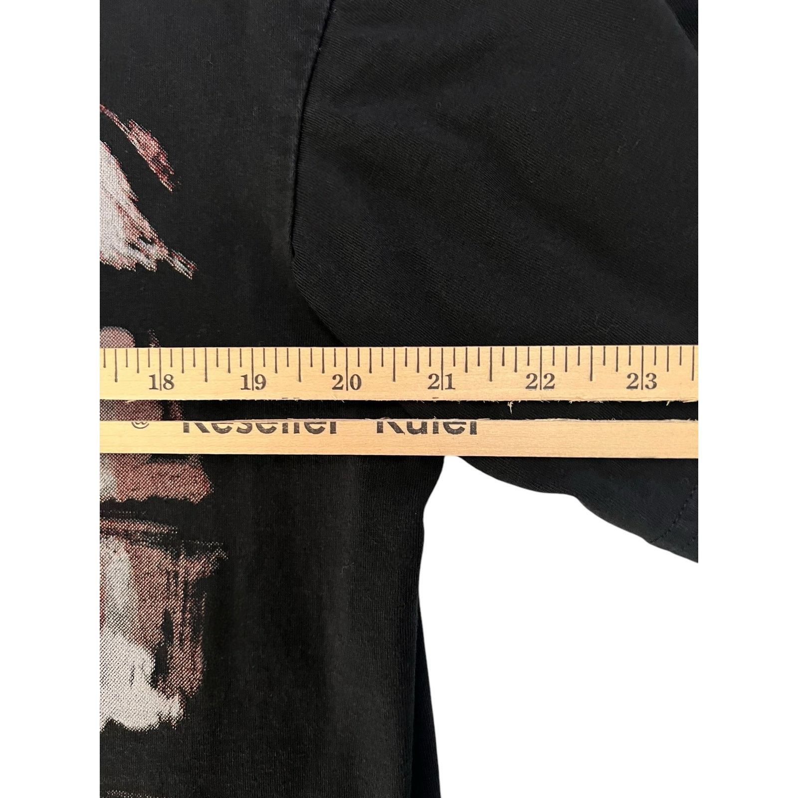 Other Let’s Rock Black T-Shirt of Woman’s Face Large Grunge Tee Size US L / EU 52-54 / 3 - 9 Thumbnail
