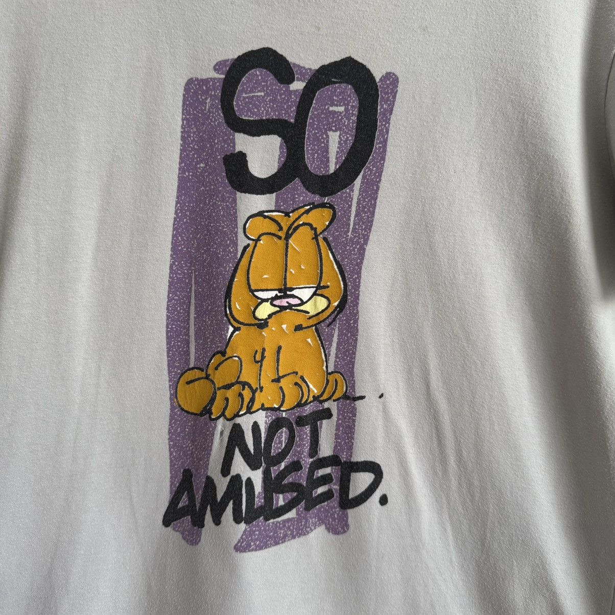 Other Vintage Y2K Grey Purple Garfield So Not Amused Graphic Tee Size L / US 10 / IT 46 - 4 Thumbnail