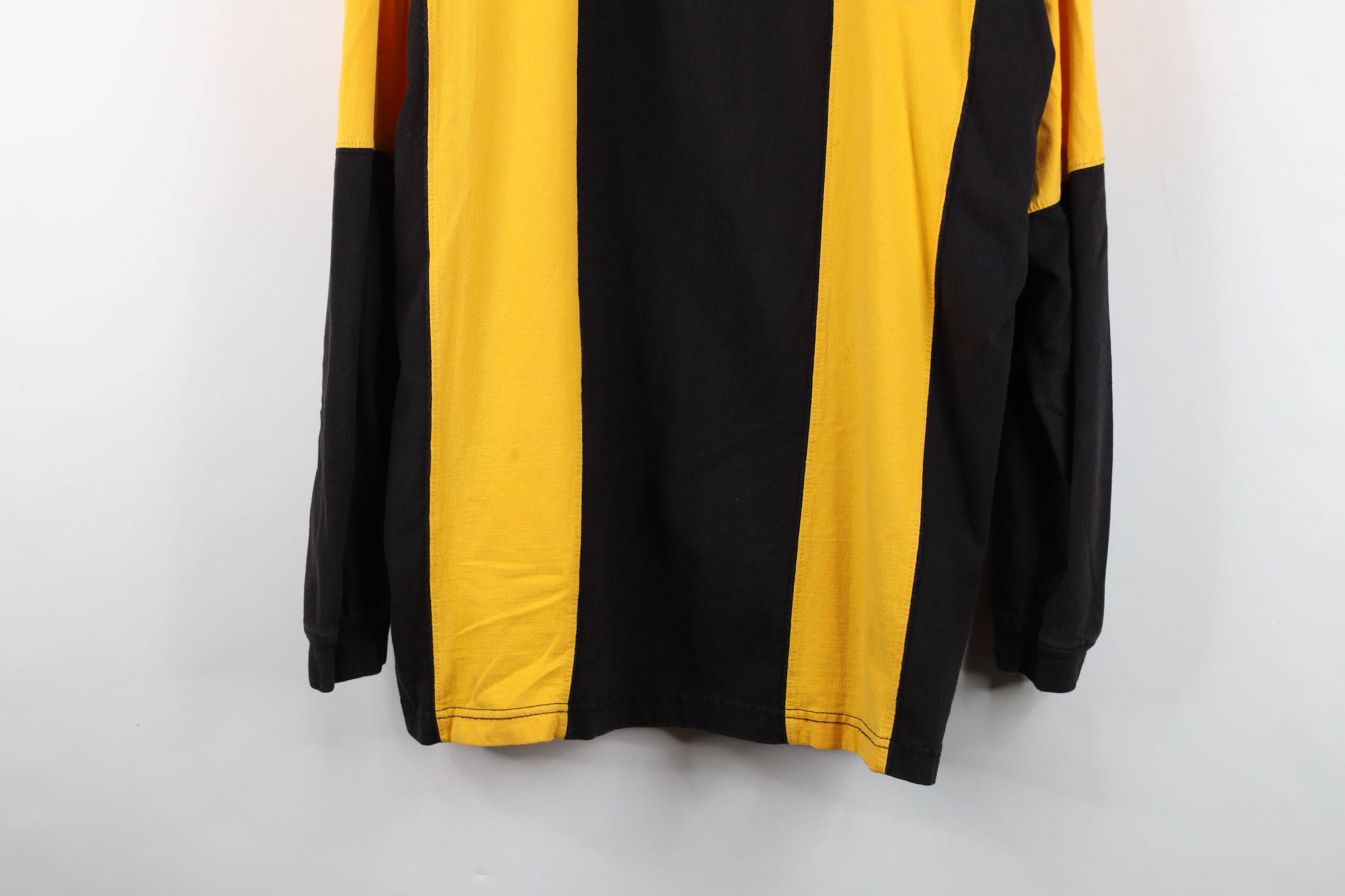 Vintage Vintage 90s Steelers Football Long Sleeve Rugby Polo Shirt Size US L / EU 52-54 / 3 - 3 Thumbnail