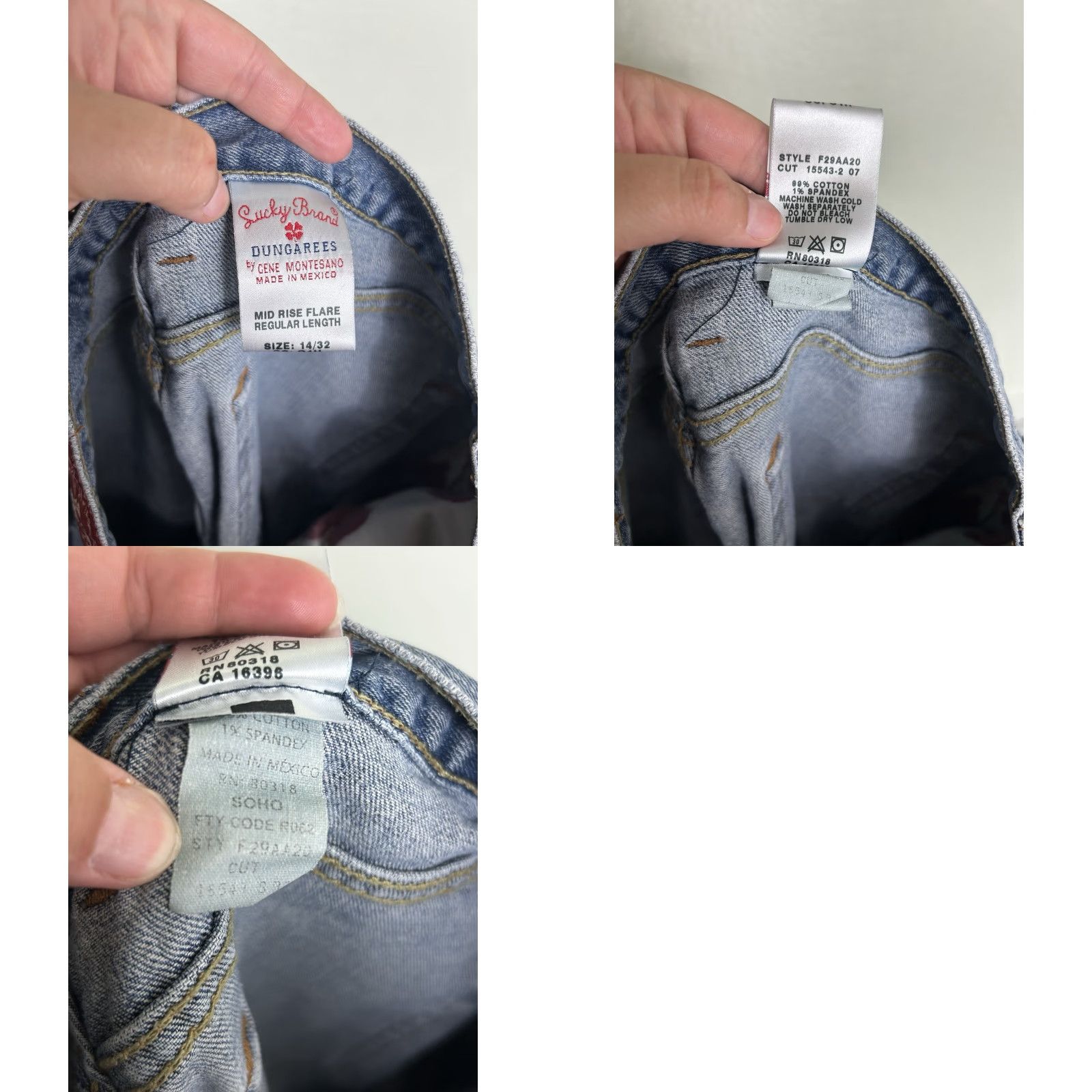Lucky Brand Lucky Brand Jeans Women 14 Medium Wash Mid Rise Flare 34X32 Blue Size 36" / US 14 / IT 50 - 9 Thumbnail