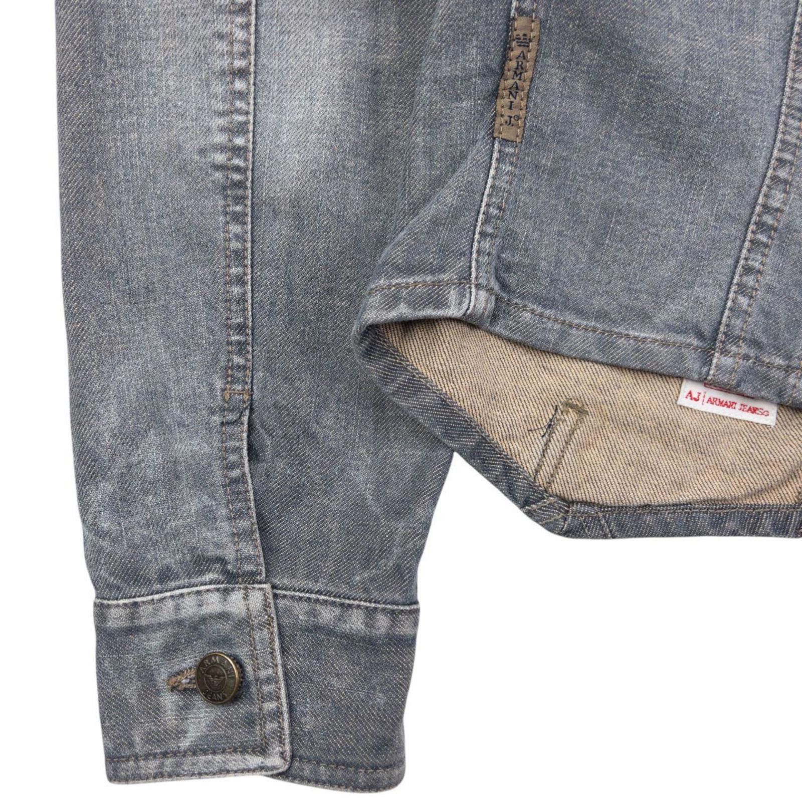 Other Vintage 2000s Armani Jeans Cropped Denim Jacket Womens M Size M / US 6-8 / IT 42-44 - 6 Thumbnail
