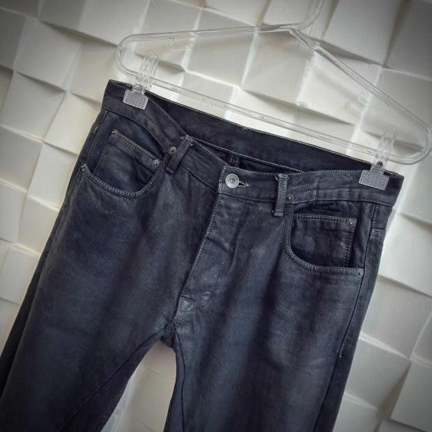 Rick Owens Drkshdw O&M Rick Owens ss14 vicious black mineral waxed detroit cut Size US 29 - 4 Thumbnail