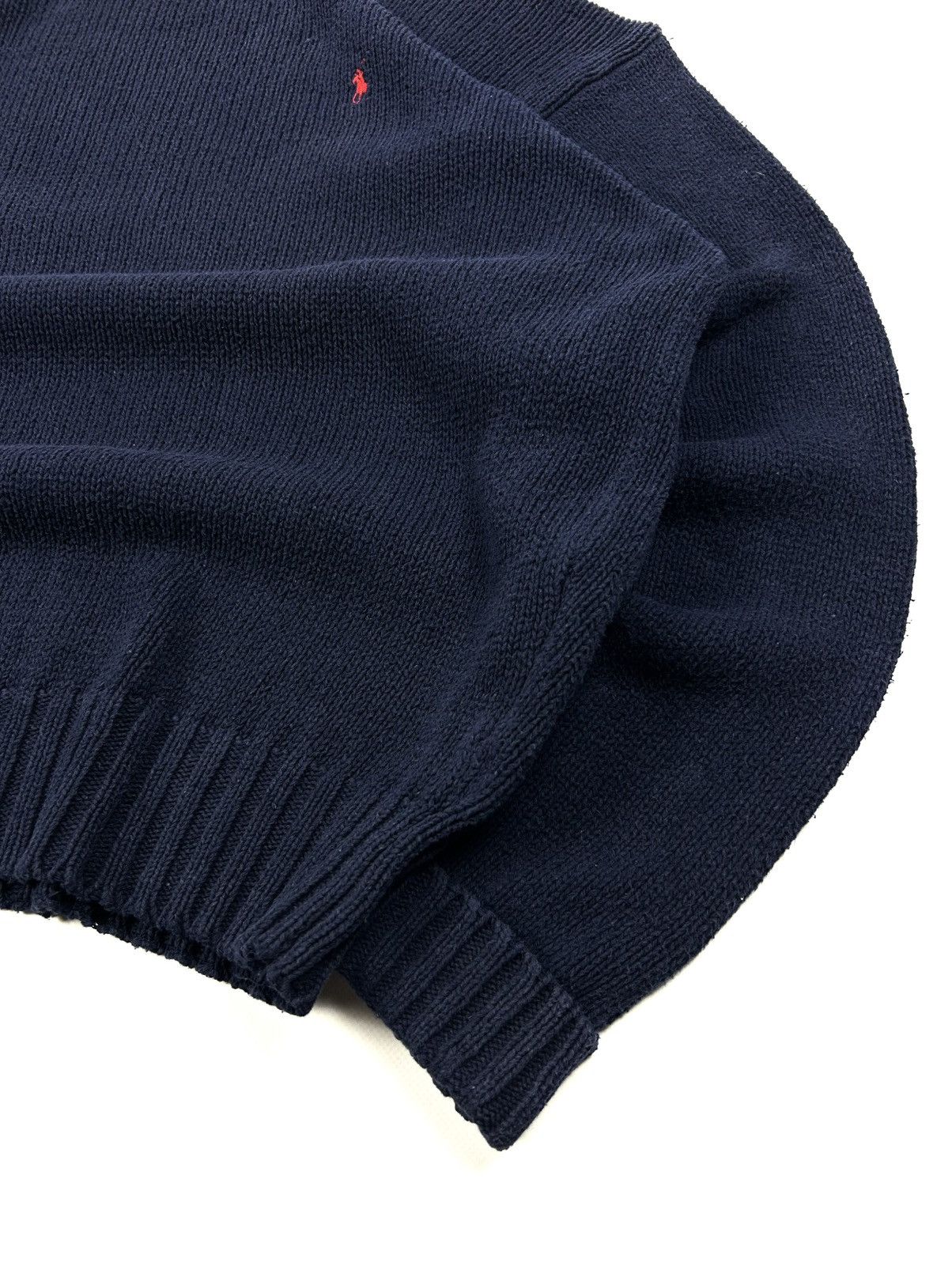 Polo Ralph Lauren Vintage Polo Ralph Lauren Knit Cotton Sweater Navy XL Y2K Size US XL / EU 56 / 4 - 5 Thumbnail