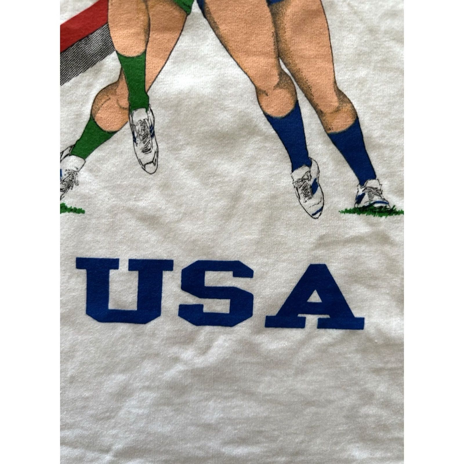 Lee VINTAGE 1994 World Cup Italy Italia T-Shirt Mens XL White Lee Graphic Tee 90s NWOT Deadstock Mens Size US XL / EU 56 / 4 - 3 Thumbnail