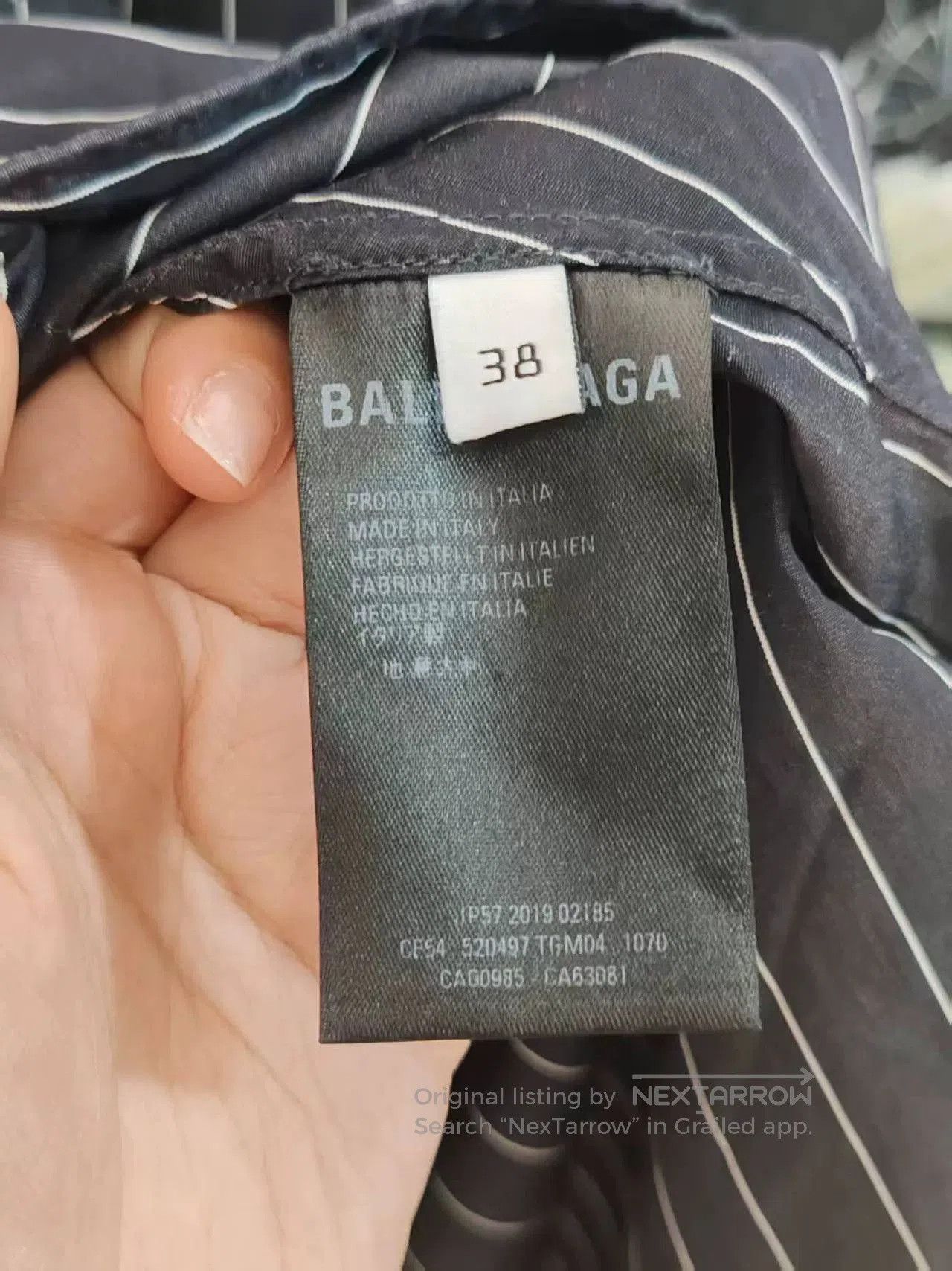Balenciaga Balenciaga Stripe Logo Shirt. Size US M / EU 48-50 / 2 - 4 Thumbnail