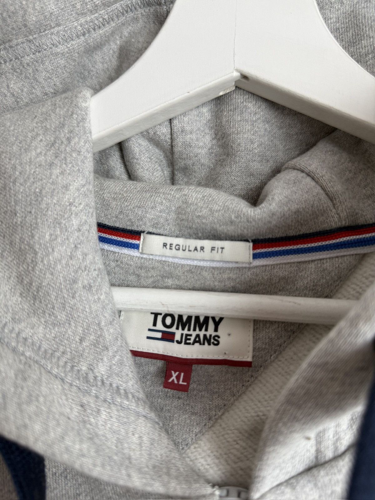 Designer × Tommy Jeans Tommy Jeans big logo baggy zip hoodie XL designer luxury y2k Size US XL / EU 56 / 4 - 4 Thumbnail