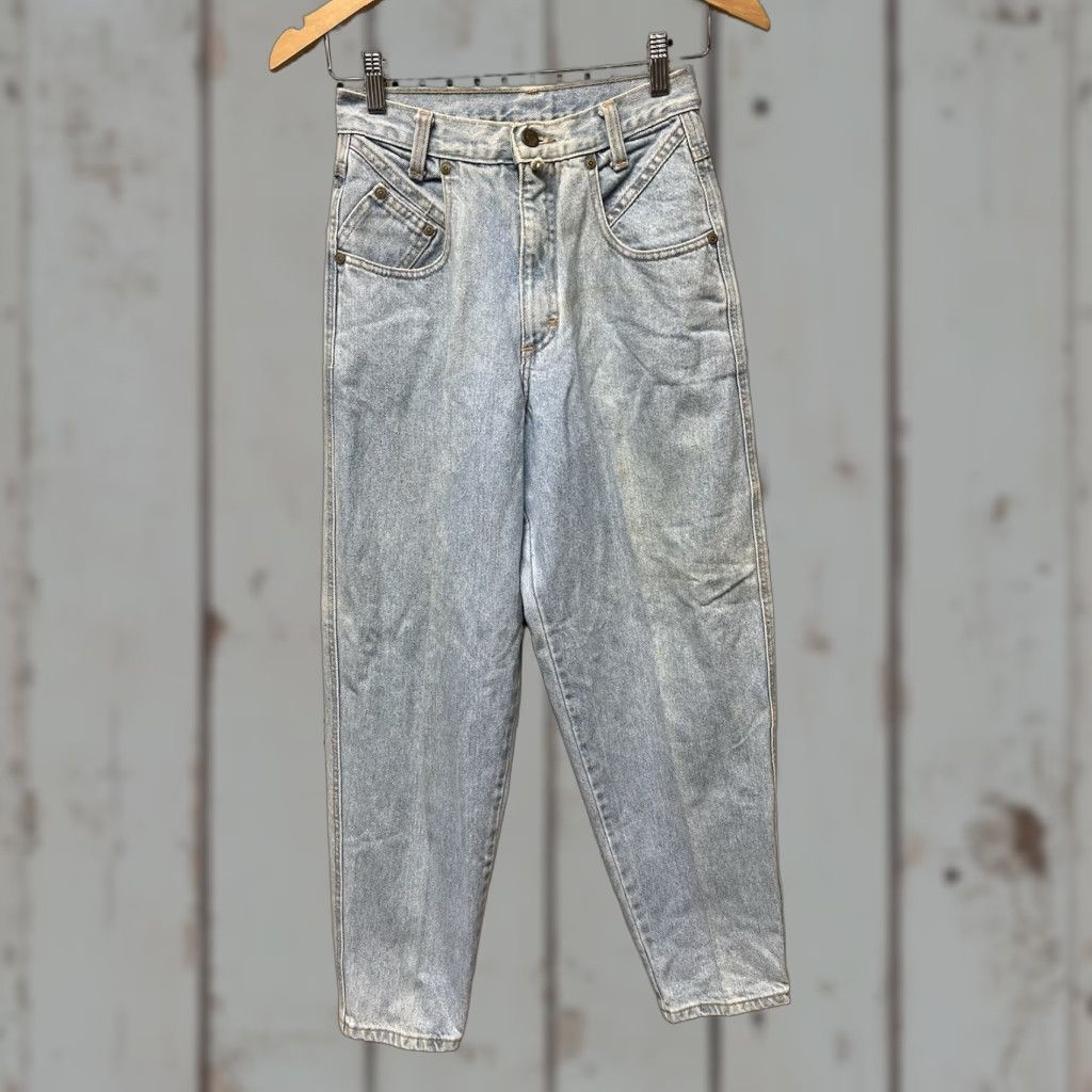 Vintage VINTAGE ZENA Jeans Tapered High Rise Mom Sz 6 Light Wash Blue Denim USA Made Womens Jeans Size 28" / US 6 / IT 42 - 1 Thumbnail