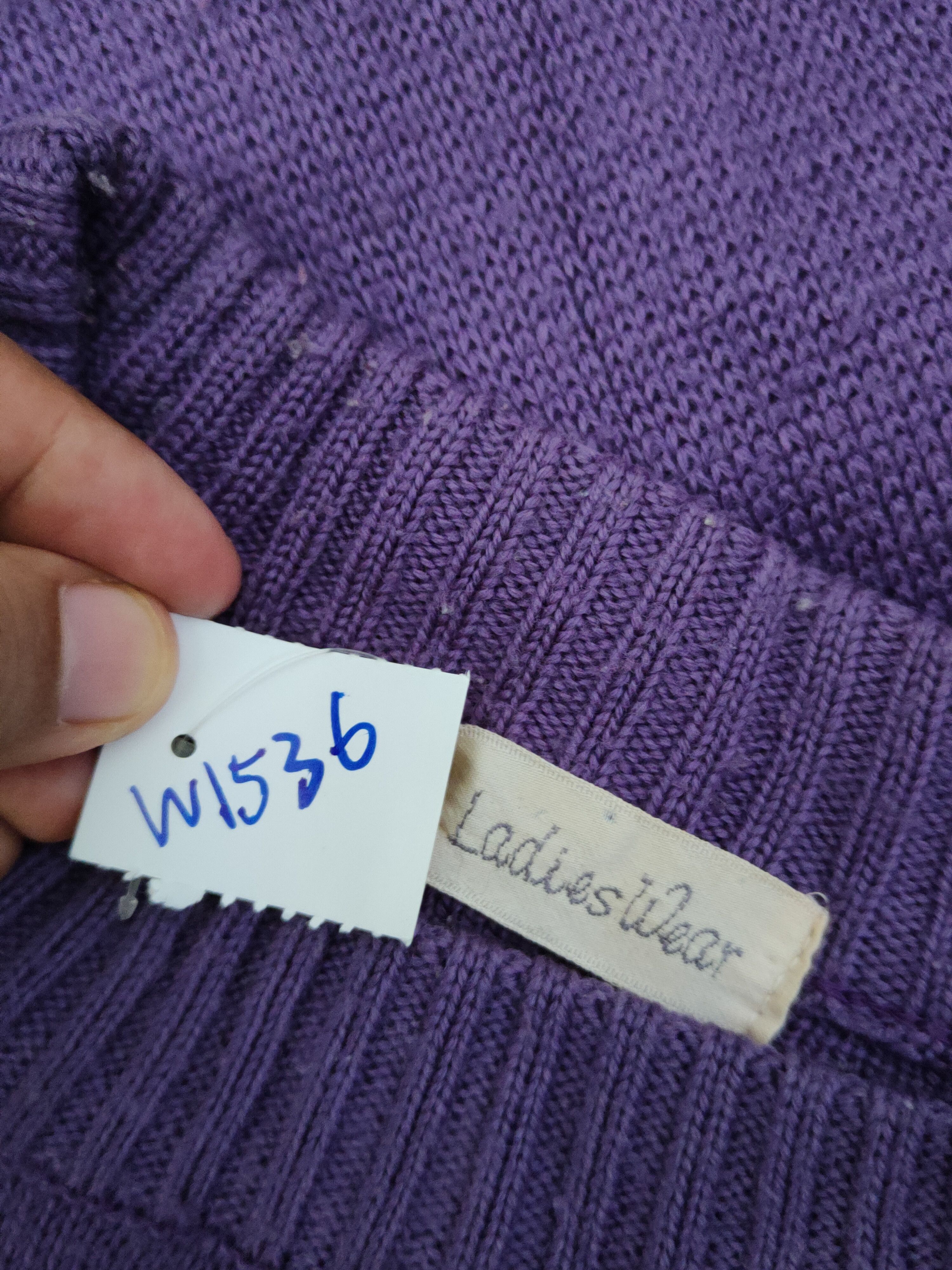 Japanese Brand × Vintage Ladies Wear Purple Knitwear vintage #W1536 Size L / US 10 / IT 46 - 11 Thumbnail