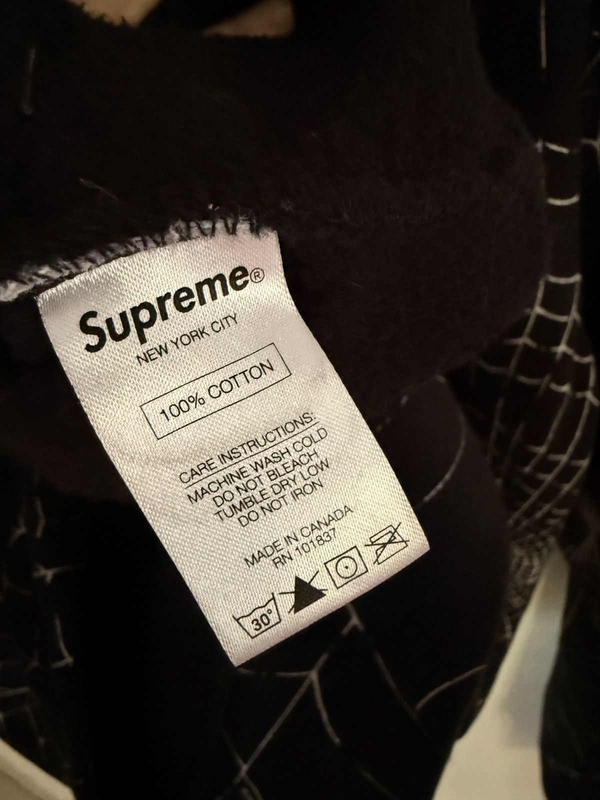 Supreme Spiderweb Hoodie Size US L / EU 52-54 / 3 - 6 Thumbnail