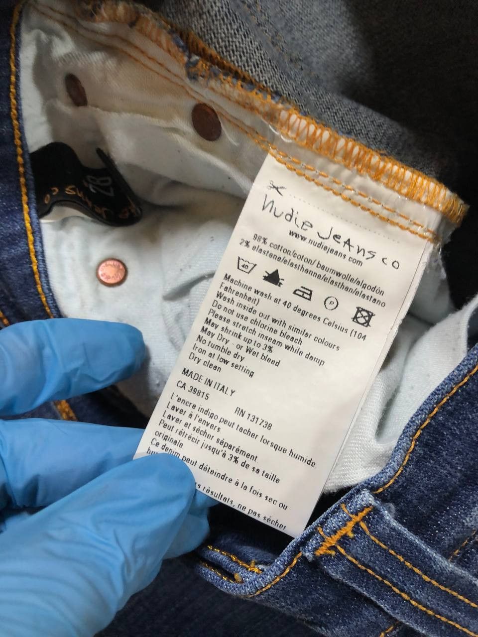 Nudie Jeans Nudie Jeans Adult Blue Denim slim Fit streetwear jeans Size 28" / US 6 / IT 42 - 3 Thumbnail