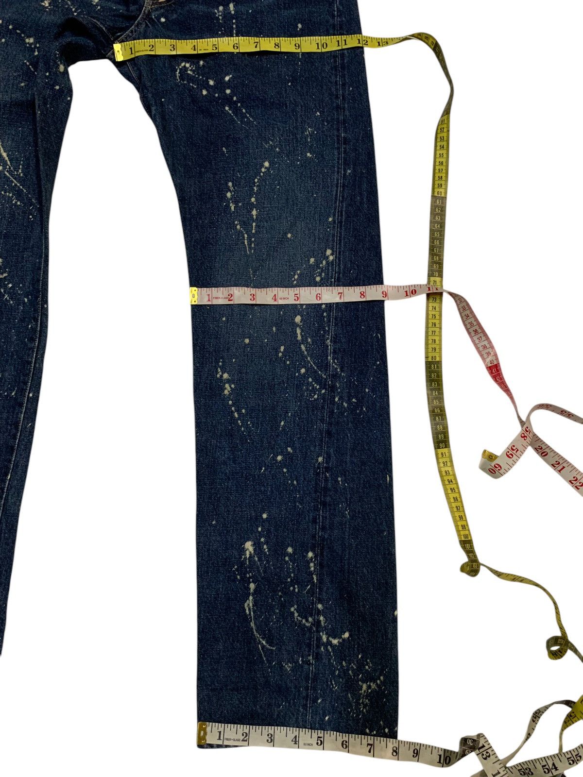 Kapital JOHNBULL BUTTON FLY SELVEDGE DISTRESSED DENIM Size US 28 / EU 44 - 19 Thumbnail