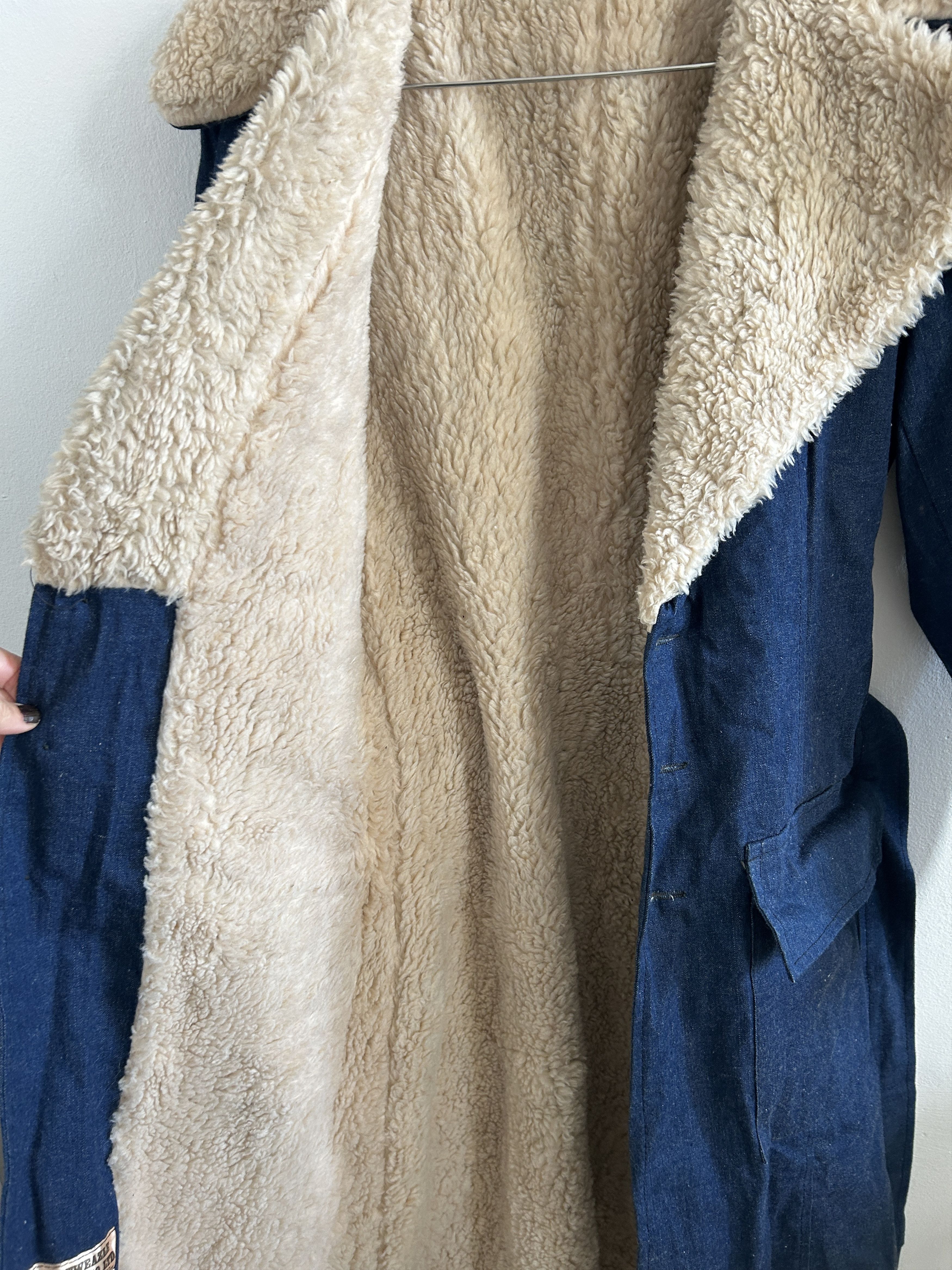 Vintage Vintage 70s Penny Lane Denim Coat Size S / US 4 / IT 40 - 11 Thumbnail