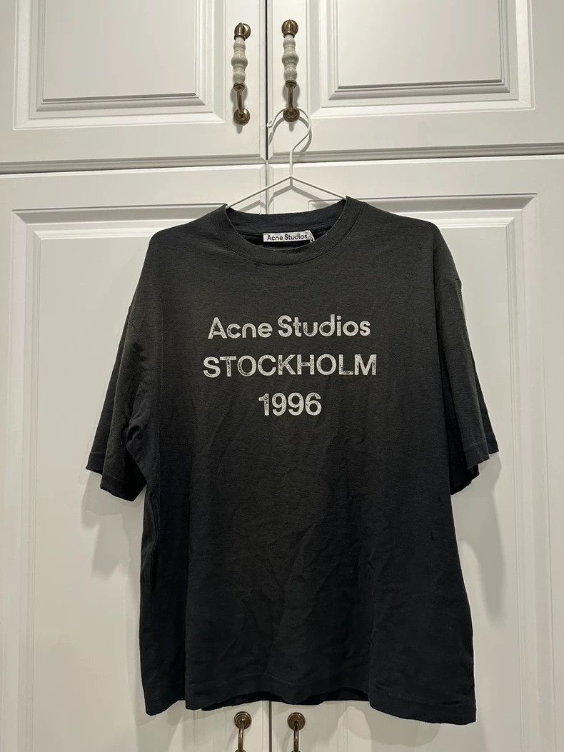 Acne Studios Acne Studios Black loose solid-color short-sleeved T-shirt Size US XS / EU 42 / 0 - 1 Thumbnail