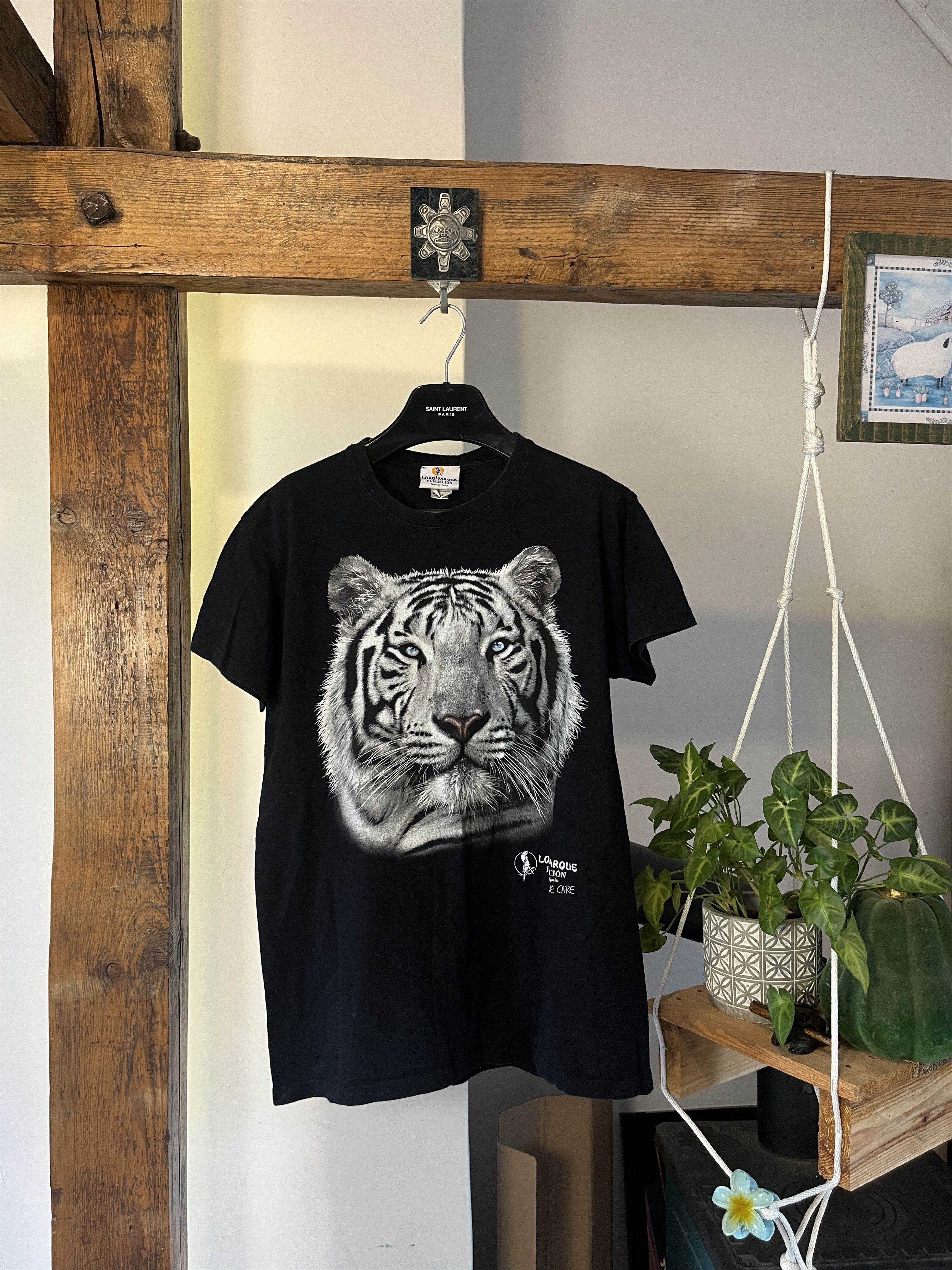 Vintage Vintage White Artic Tiger Animal Tee Size US M / EU 48-50 / 2 - 1 Thumbnail