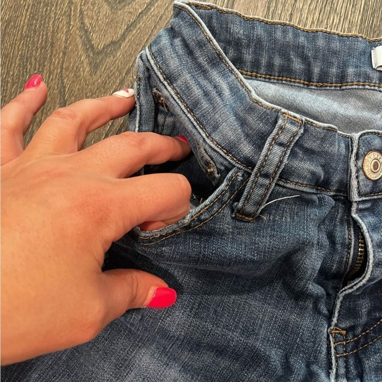 Other Hammer Jeans Juniors Dark Wash Distressed Skinny Size 5 Size 28" / US 6 / IT 42 - 7 Thumbnail
