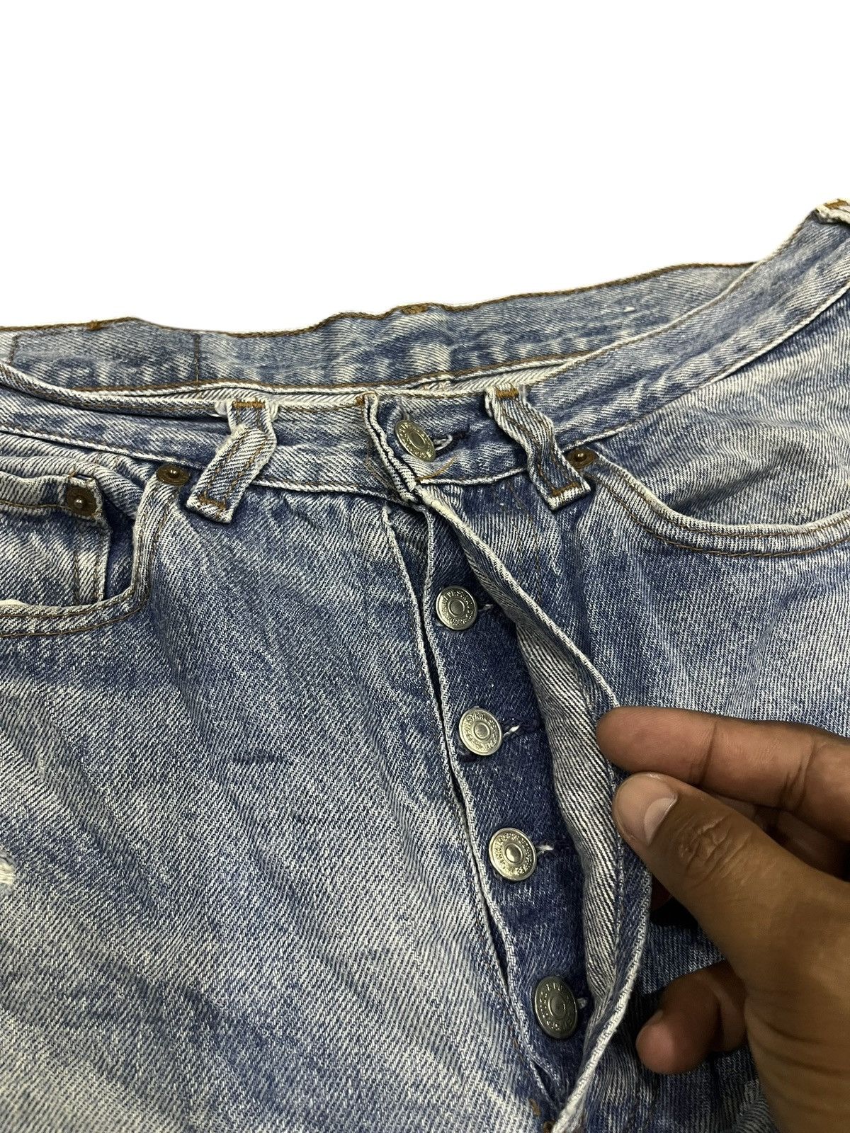 Levi's Vintage Clothing Vintage levis 501 denim rendem usa Size US 32 / EU 48 - 6 Thumbnail