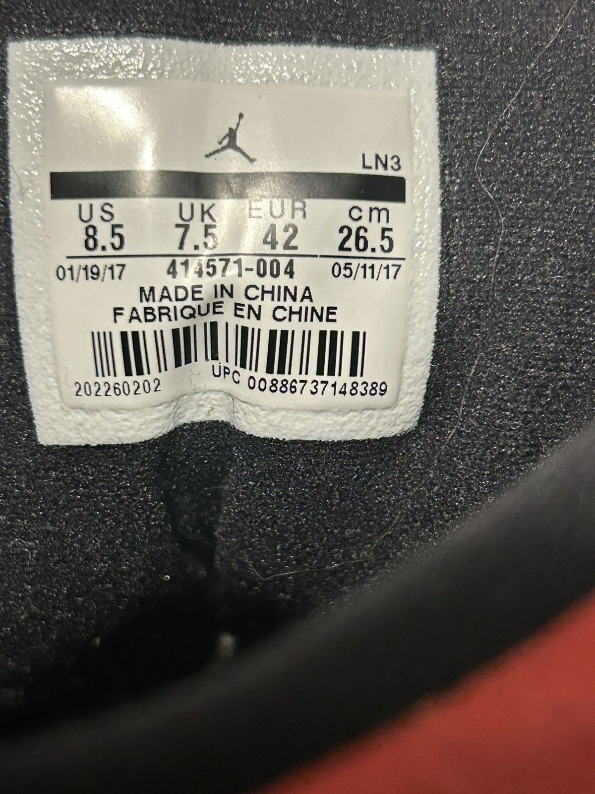 Jordan Brand × Nike 2017 Jordan 13 Bred Size US 8.5 / EU 41-42 - 6 Thumbnail