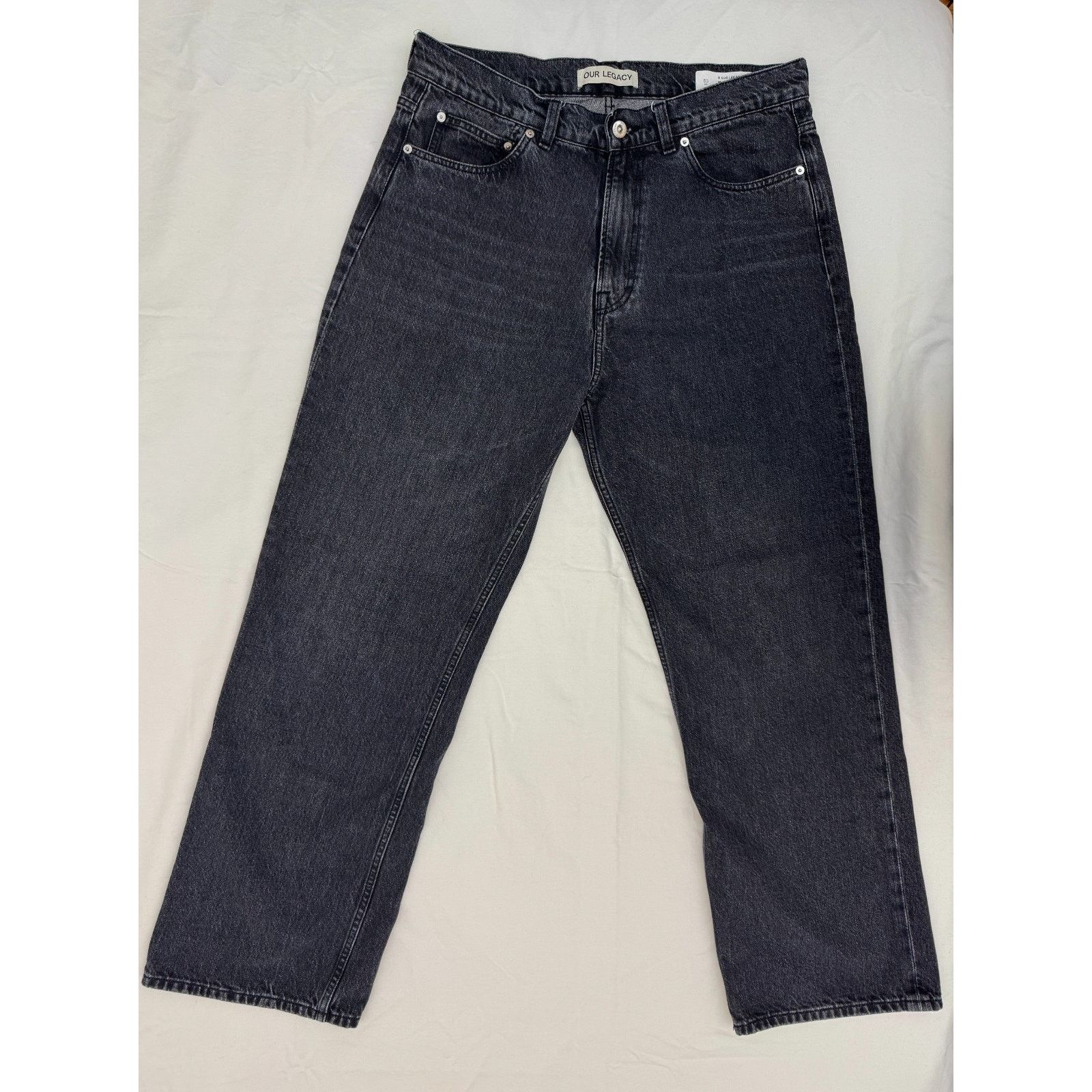 Our Legacy Our Legacy Third Cut Denim in Superbleach black/grey