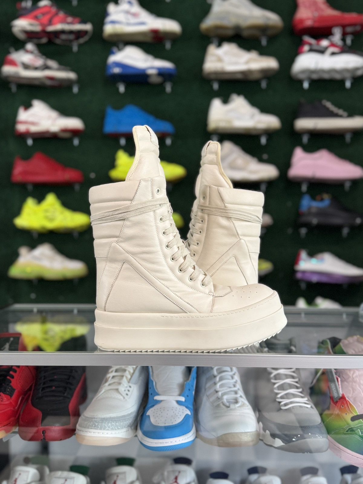 Rick Owens Rick Owens Porterville Mega Geobasket High Milk Size US 9 / EU 42 - 1 Thumbnail