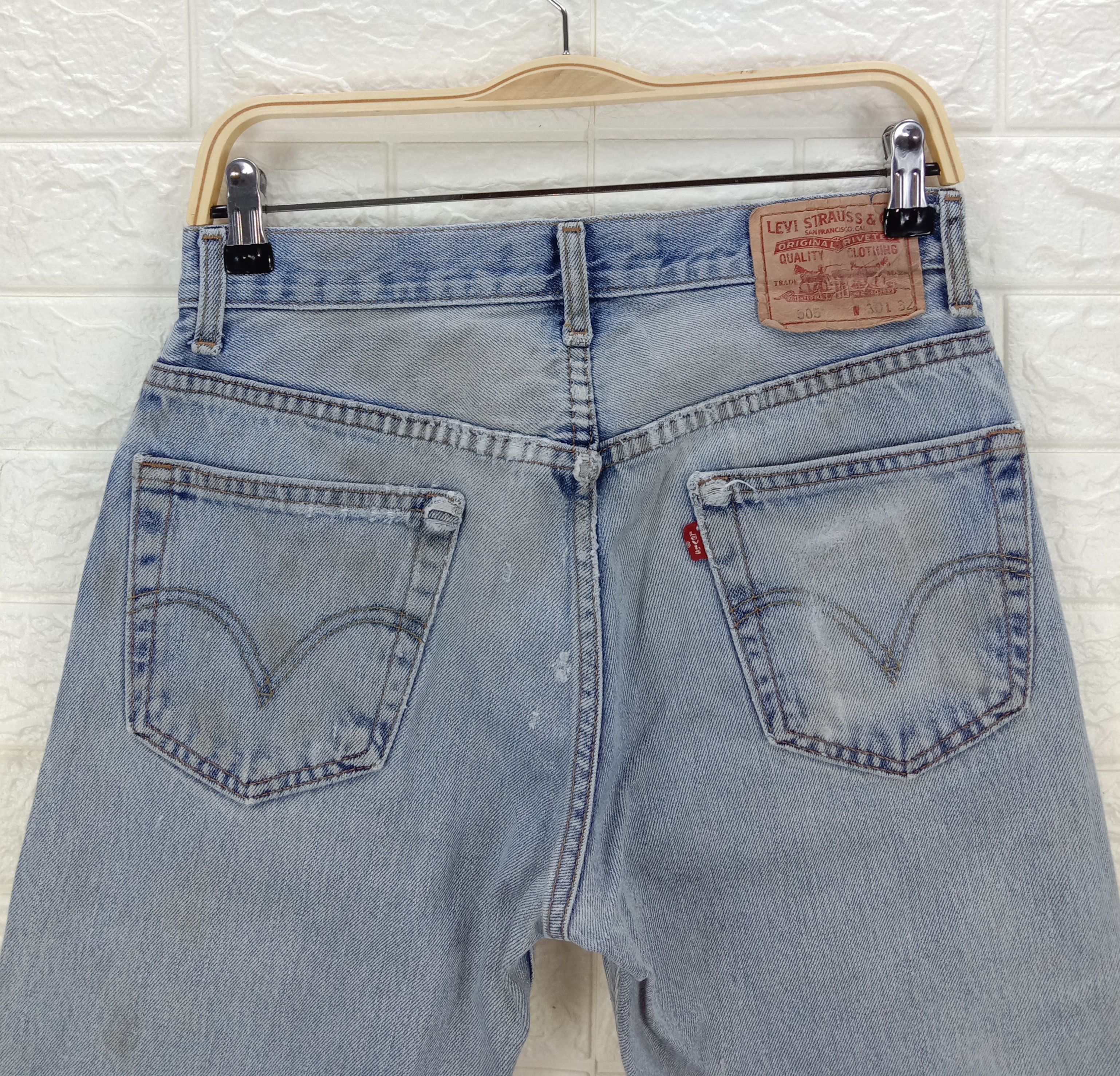 Levi's Vintage Levi's 505 Jeans Regular Fit Dirty Wash Denim Size 30" / US 8 / IT 44 - 6 Thumbnail