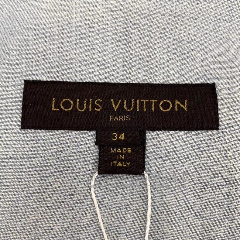 Louis Vuitton Louis Vuitton Light blue lapel single-breasted stitched de Size XXS / US 00 / IT 34 - 5 Thumbnail