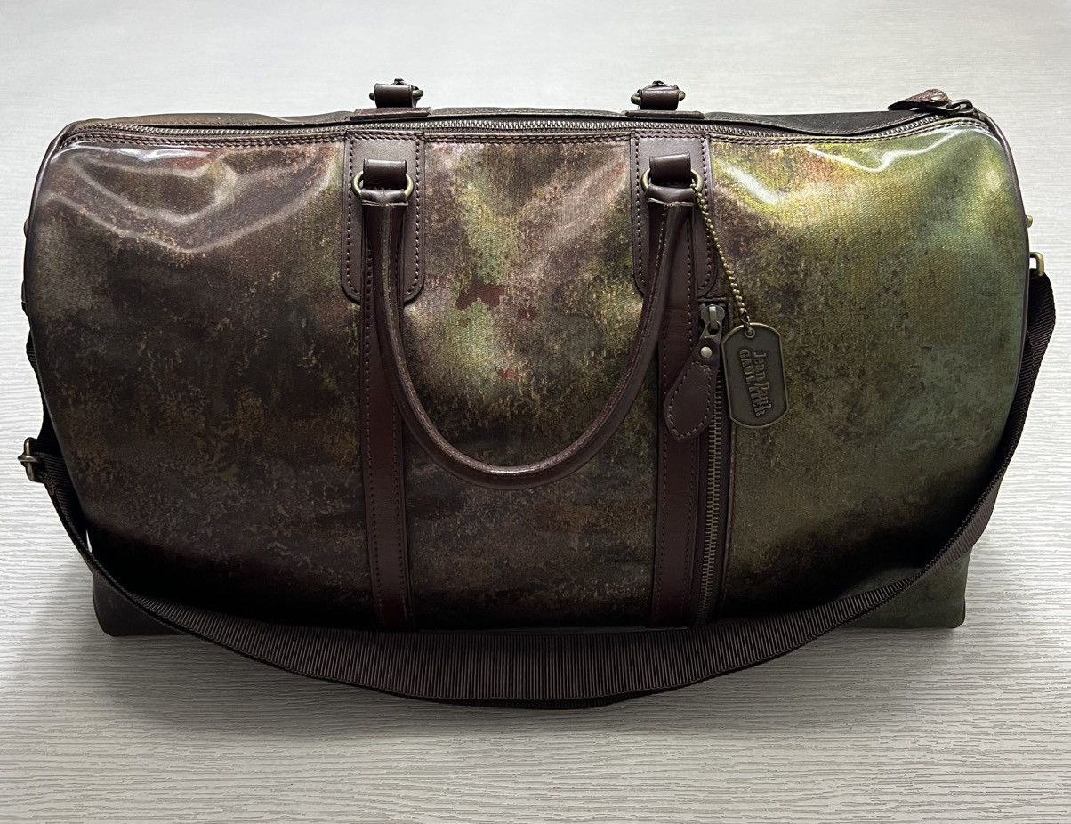 JPG - FW95 - Cyber Iridescent Rust Two Way Boston Duffle Bag