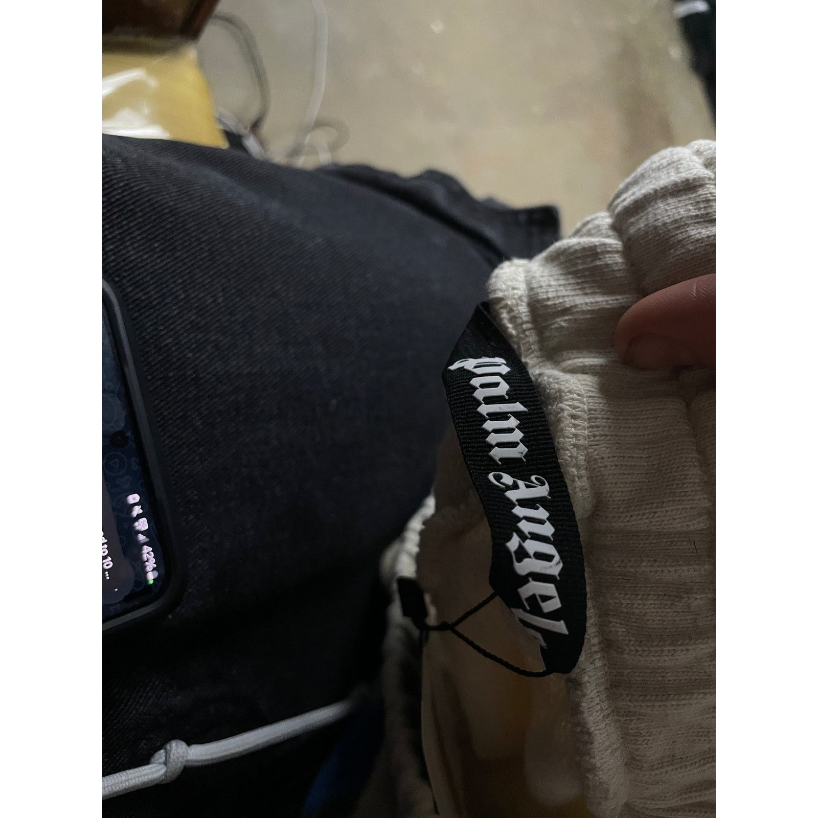 Palm Angels Palm Angels Paint Sweats Cream Used Large Size US 34 / EU 50 - 2 Thumbnail