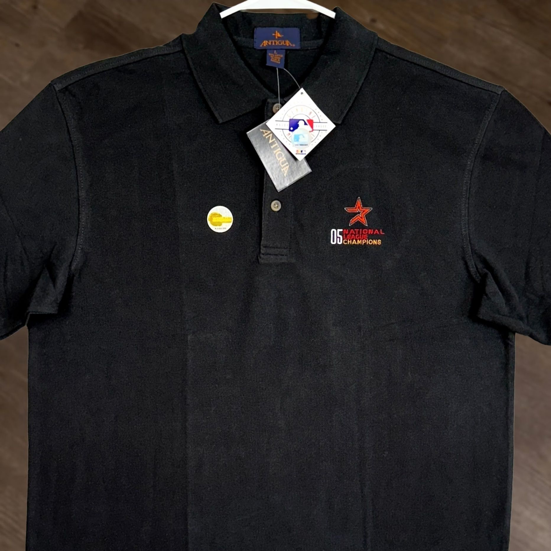 MLB VINTAGE Antigua Houston Astros Polo Shirt Men L Black MLB Shirt Size US L / EU 52-54 / 3 - 1 Thumbnail