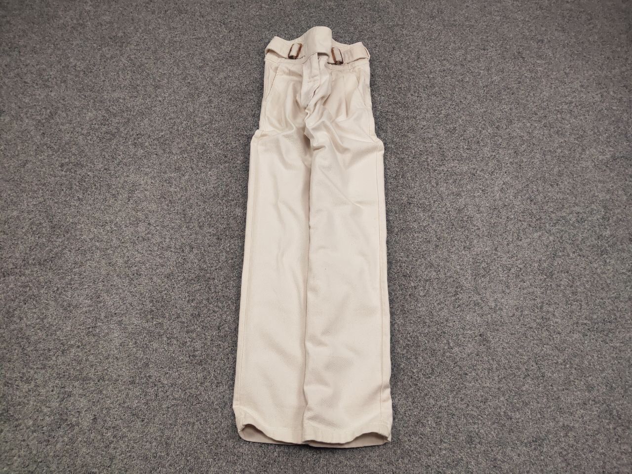 Sezane Sezane Paris Design Beige Denim Jeans with belt Size 34" / US 12 / IT 48 - 2 Thumbnail