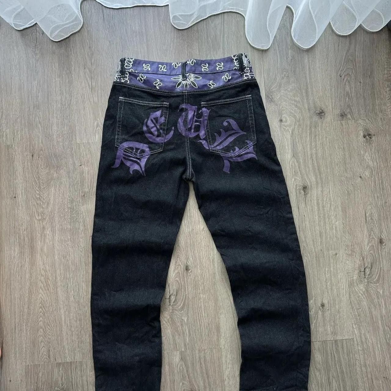 Other Purple and black jeans Size US 39 - 4 Thumbnail