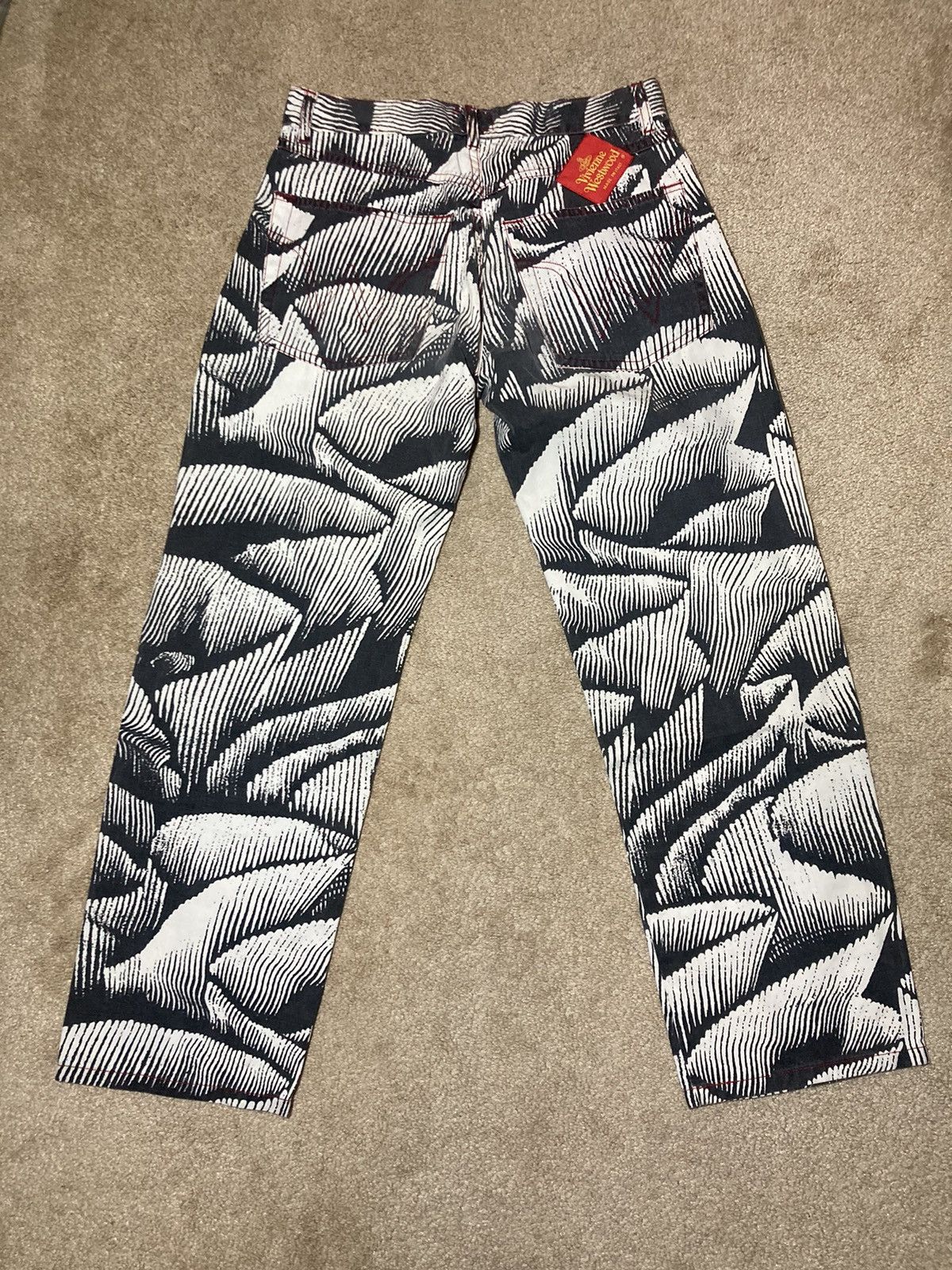 Vivienne Westwood 90s Vivienne Westwood Vintage Jeans Red Cafe Society 1990s Size 28" / US 6 / IT 42 - 10 Thumbnail