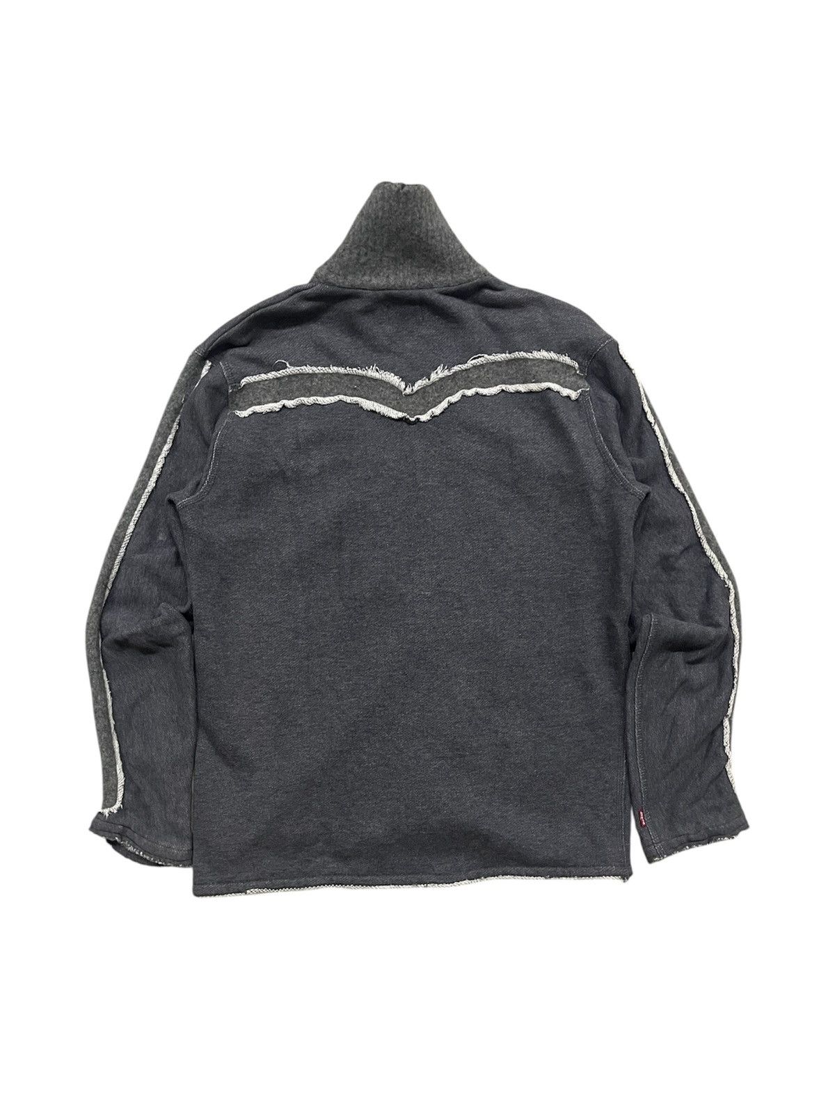 Levi's 2000s LEVIS RED TAB COTTON ,WOOL CROSS ZIPPER SWEATER Size US M / EU 48-50 / 2 - 2 Thumbnail