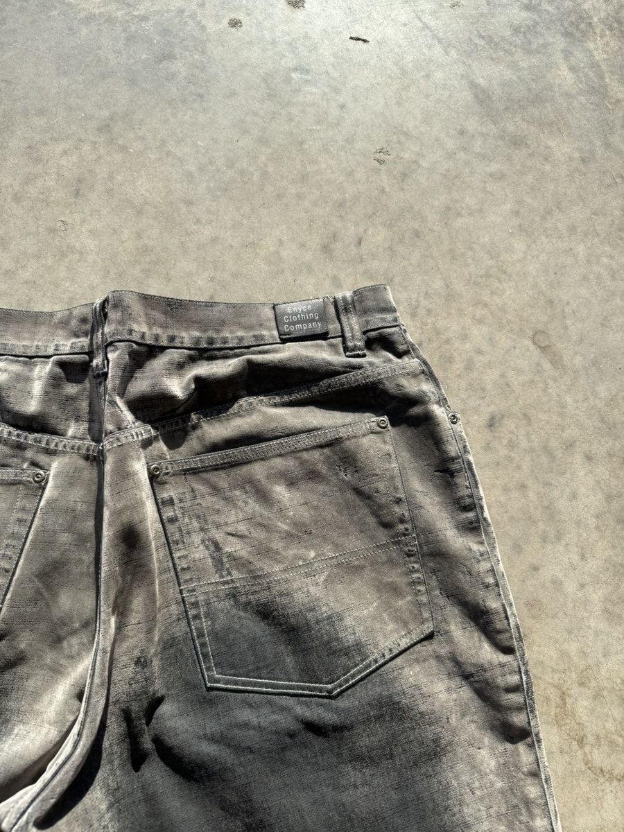 Enyce Crazy Y2k Enyce Velvet Velour Waxed Denim Pants Opium Rare Size US 36 / EU 52 - 6 Thumbnail