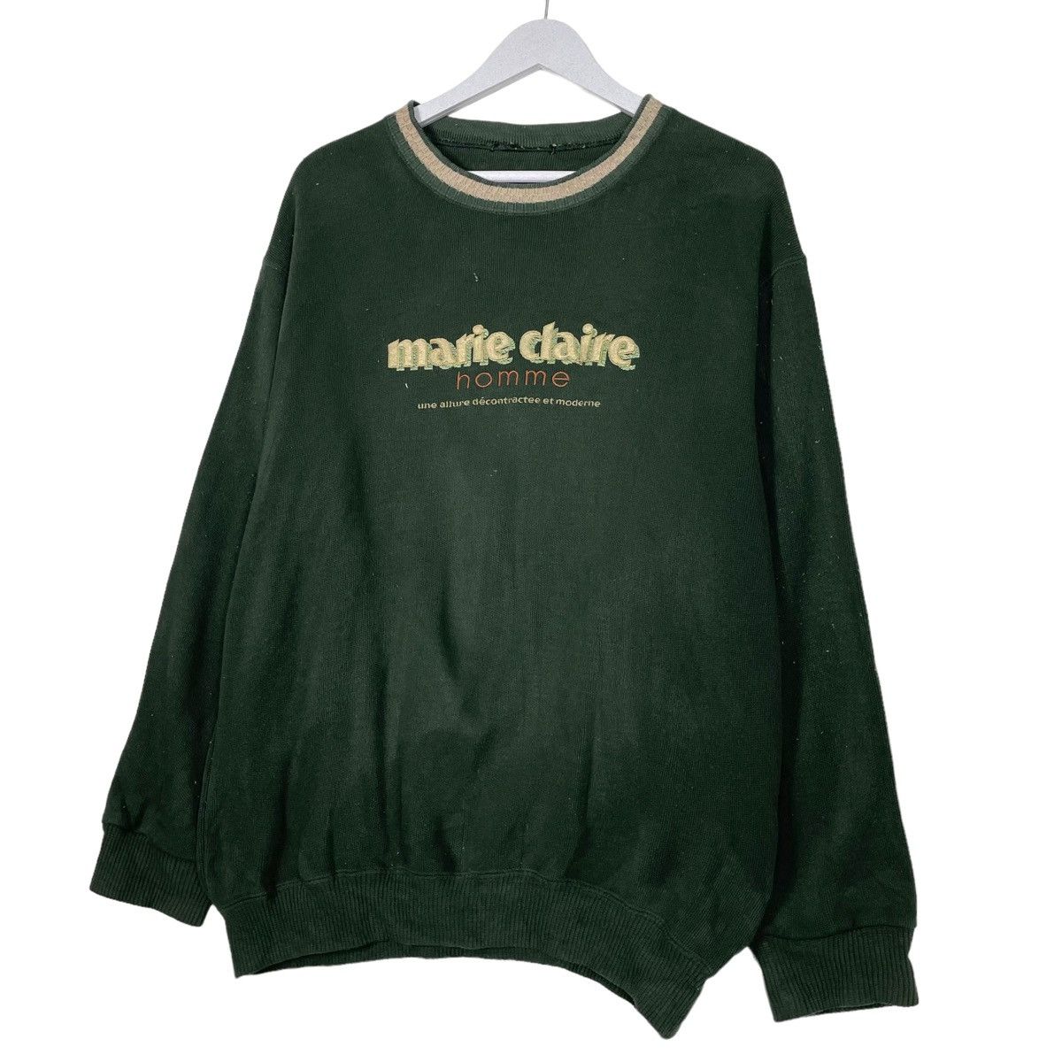 Designer × Japanese Brand × Vintage 🔥90s MARIE CLAIRE EMBROIDERY CREWNECK SWEATER Size US L / EU 52-54 / 3 - 2 Thumbnail