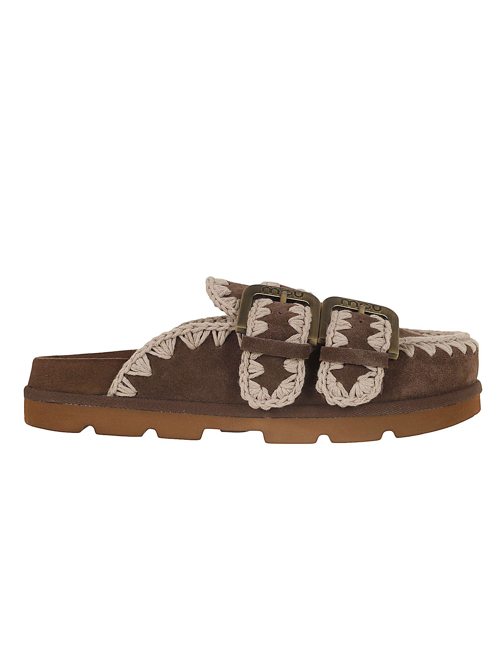 Mou Mou Suede Leather Sabot Sandals IT 37 Women - USA Duties Paid Size US 7 / IT 37 - 1 Thumbnail
