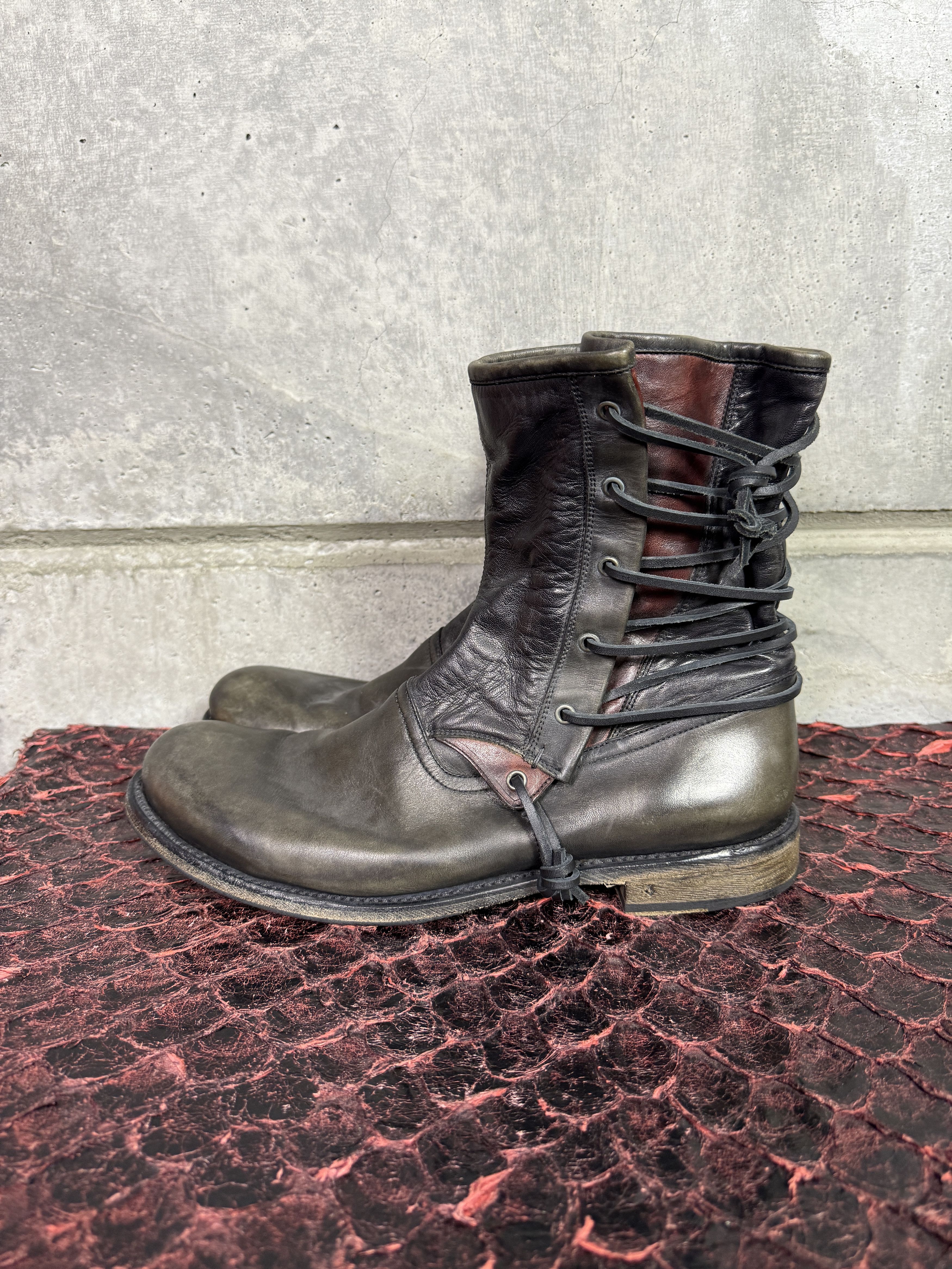 John Varvatos John Varvatos Laced Engineer Boots Size US 13 / EU 46 - 3 Thumbnail