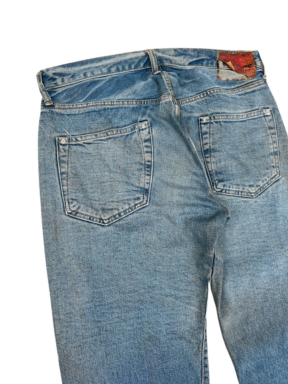 Johnbull Vintage 90s Sewing Chop Johnbull Stain Denim Selvedge Jeans Size US 34 / EU 50 - 16 Thumbnail