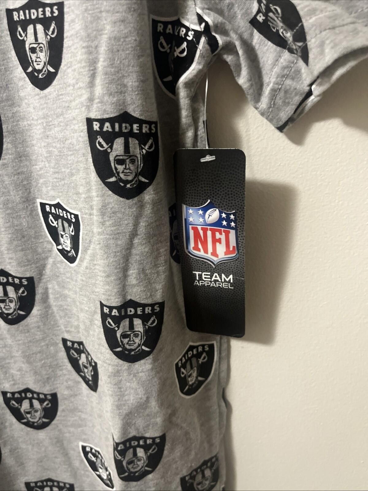 Other Small Men's NFL Las Vegas Raiders Multiple Shield Logo Shirt Size ONE SIZE - 2 Thumbnail
