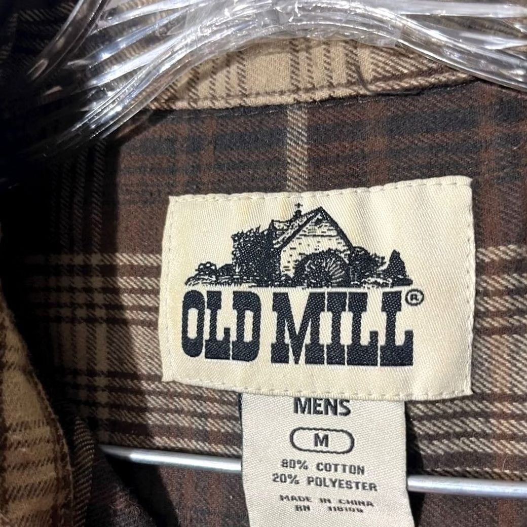 MILLY VINTAGE Old Mill Plaid Brown Button Down Long Sleeve Casual Shirt Mens Medium Brown Plaid Shirt M Long Sleeve Casual Mens Shirt Brown Size US M / EU 48-50 / 2 - 3 Thumbnail