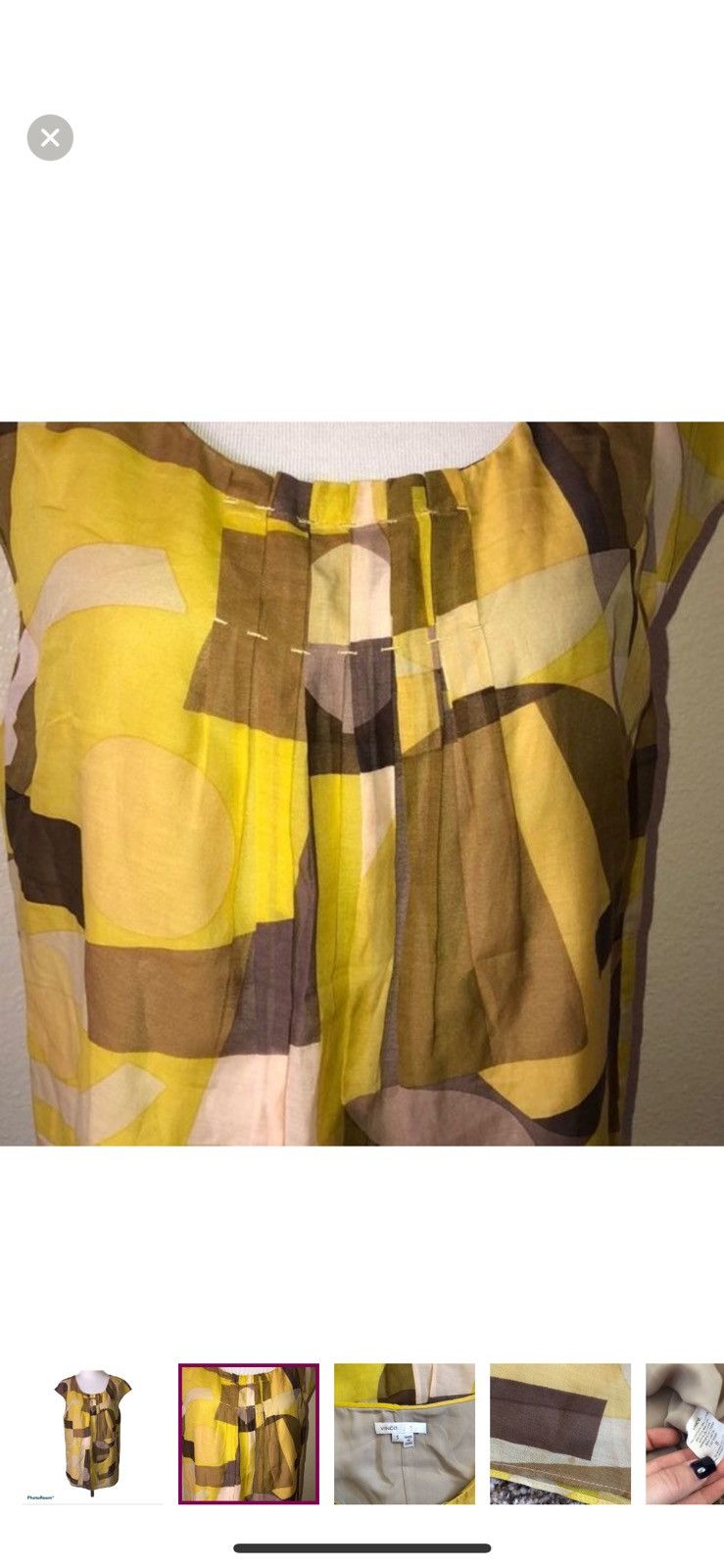 Vince Vince small short sleeved blouse Size S / US 4 / IT 40 - 4 Thumbnail