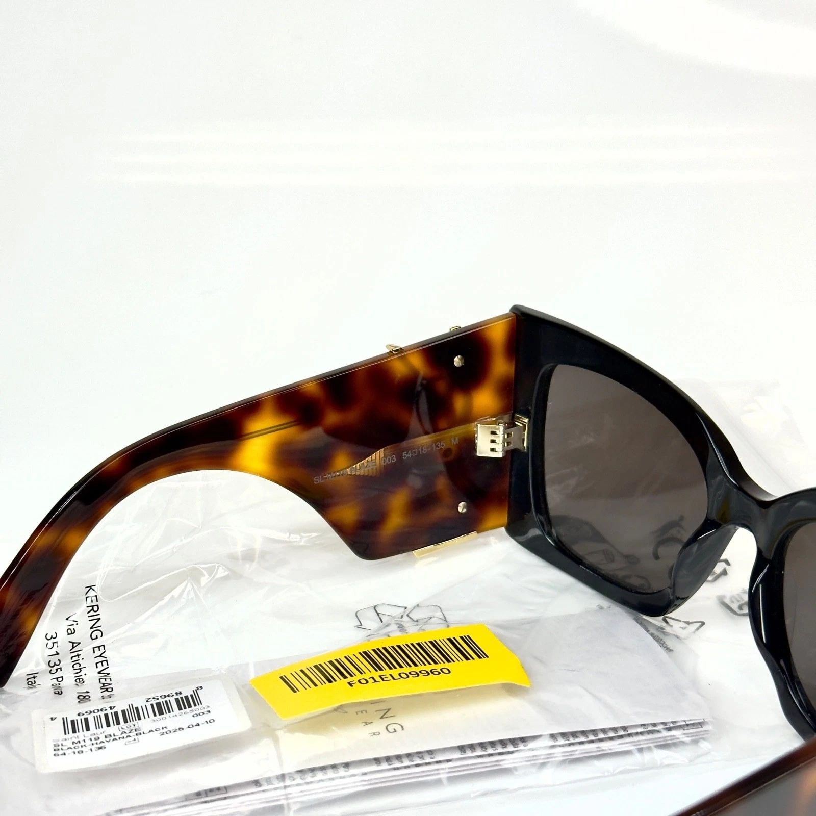 Yves Saint Laurent SAINT LAURENT BLAZE YSL 119 SLM119 003 Black Brown Sunglass Size ONE SIZE - 6 Thumbnail