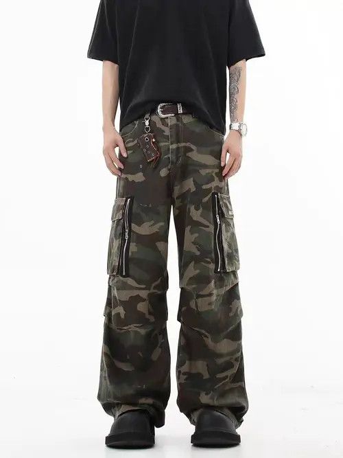 Japanese Brand Miho Camouflage High Street Vintage Loose Casual Pants Size US 30 / EU 46 - 3 Thumbnail