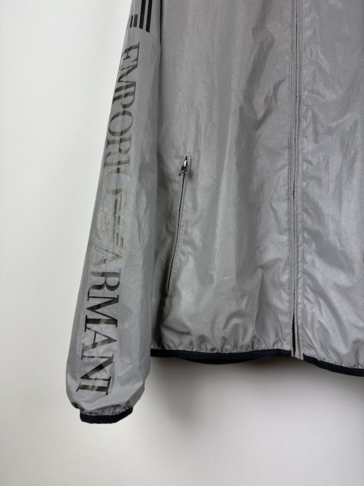 Armani × Emporio Armani Emporio Armani Reflective Zip Up Jacket Size US L / EU 52-54 / 3 - 6 Thumbnail