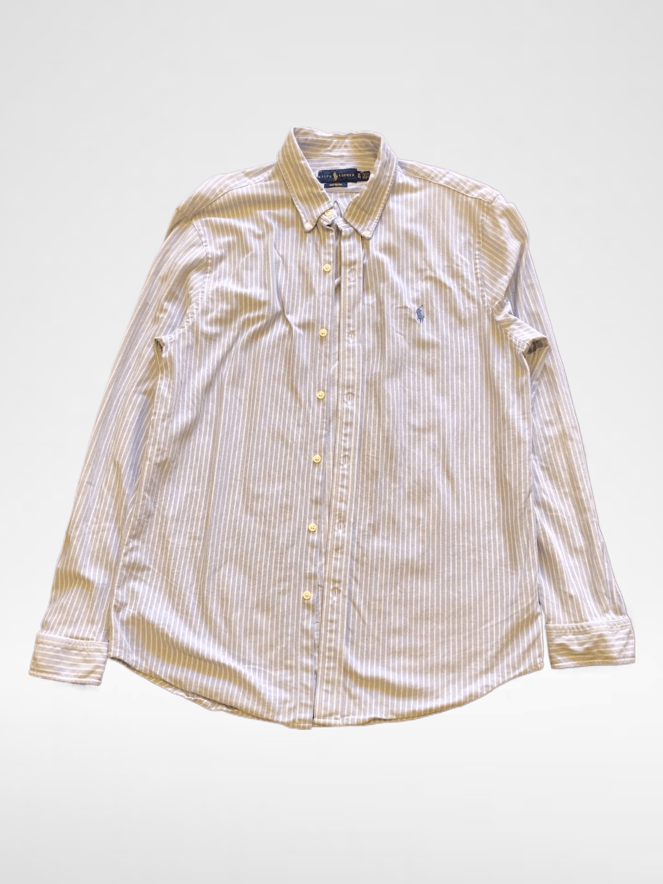 Ralph Lauren Print Striped Shirt VINTAGE Ralph Lauren Logo Y2K Size US XL / EU 56 / 4 - 1 Thumbnail