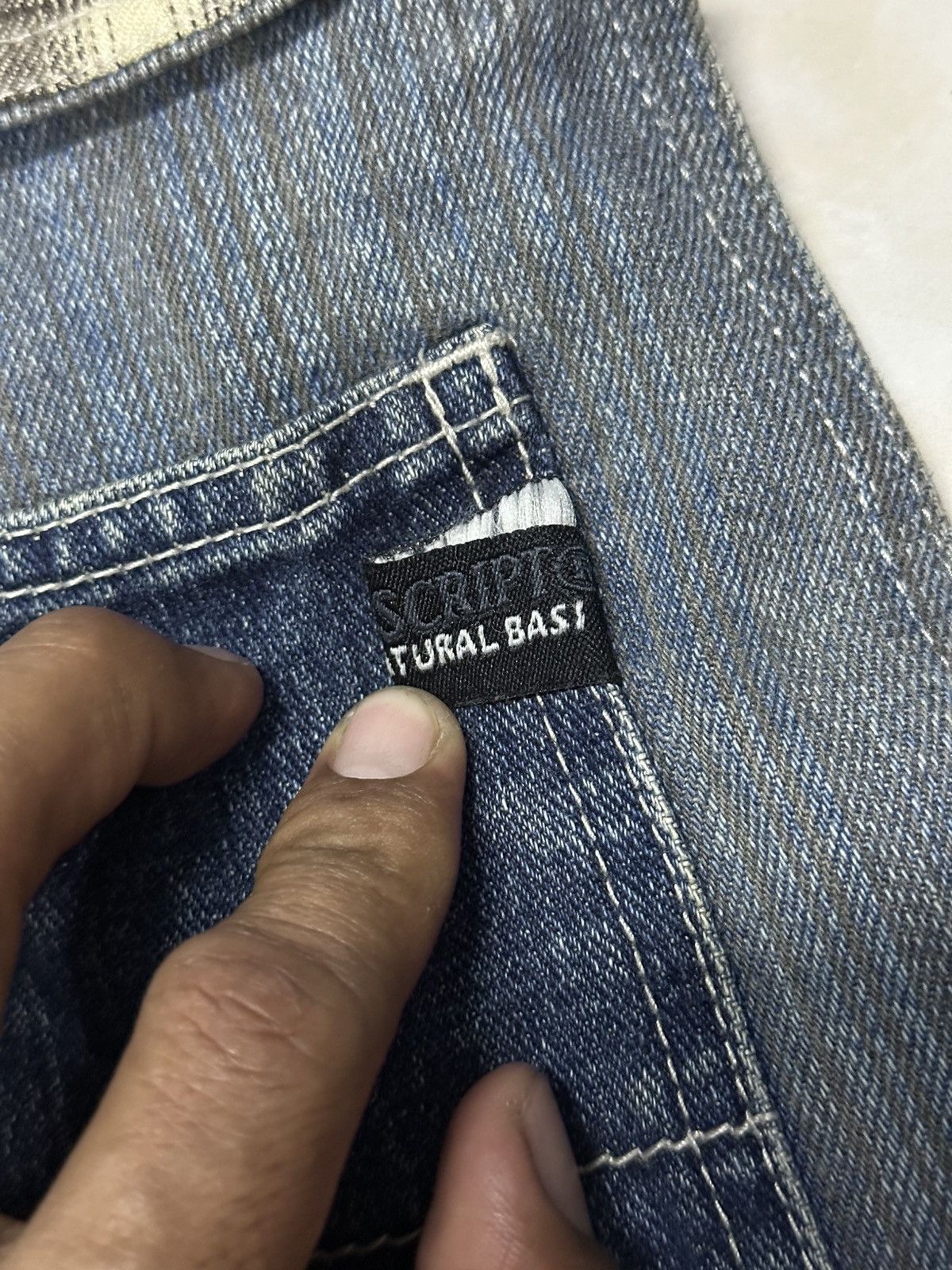 Kapital Blue Stripe Indigo Multipocket Baggy Denim Flip The scrips. Size US 36 / EU 52 - 22 Thumbnail