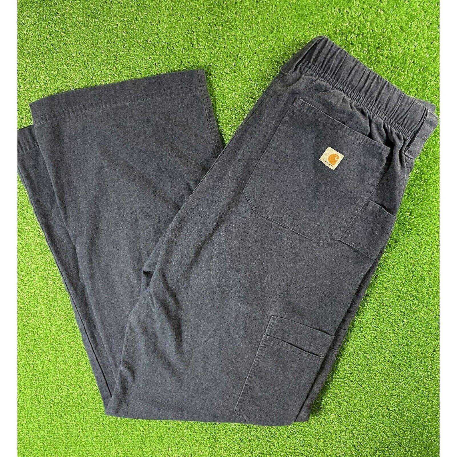 Carhartt Vintage Y2K Carhartt Blue Cotton Medium 31 Easy Pants USA Size US 31 - 1 Thumbnail