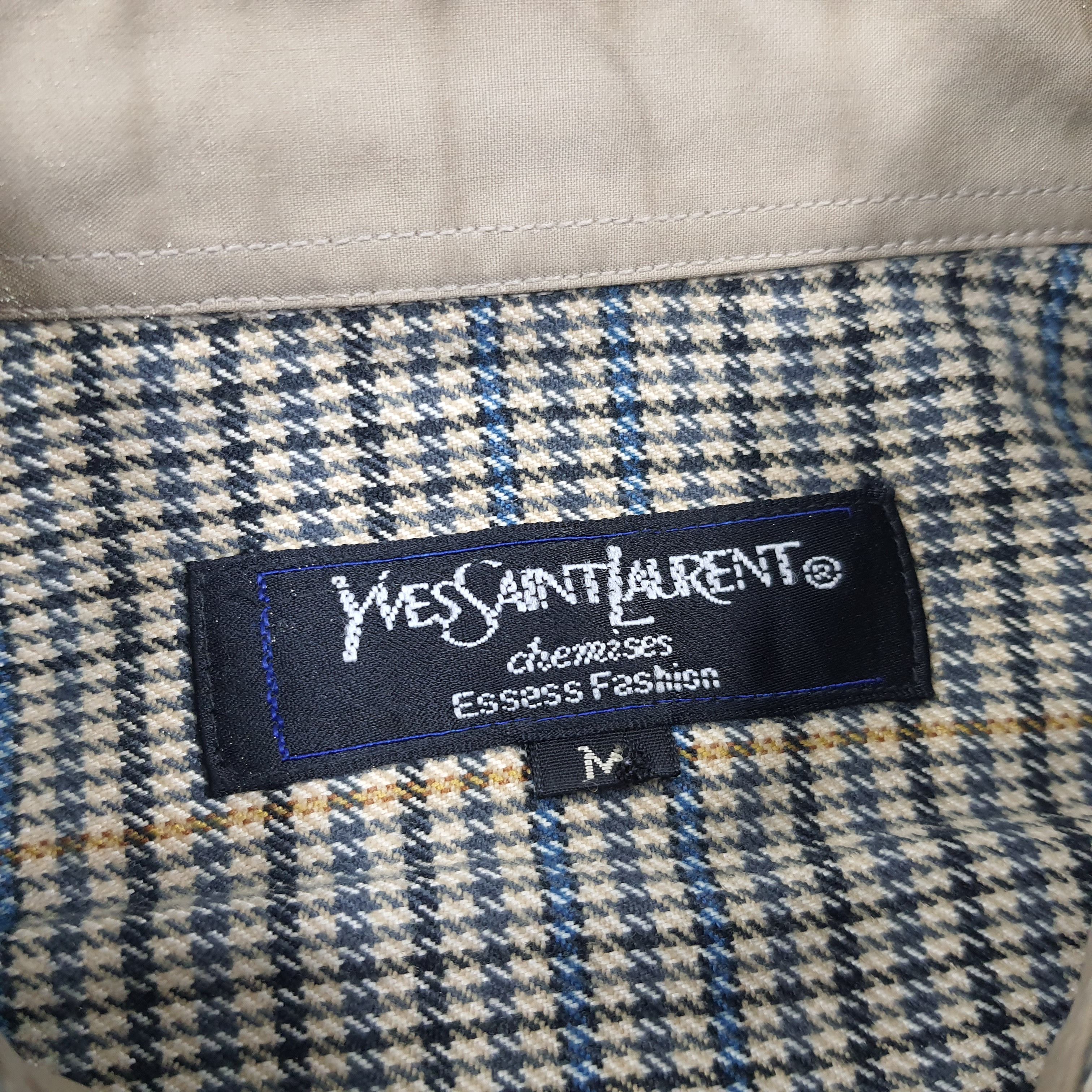 Vintage × Yves Saint Laurent Vintage Yves Saint Laurent Designer Button Up Shirt Size US S / EU 44-46 / 1 - 6 Thumbnail