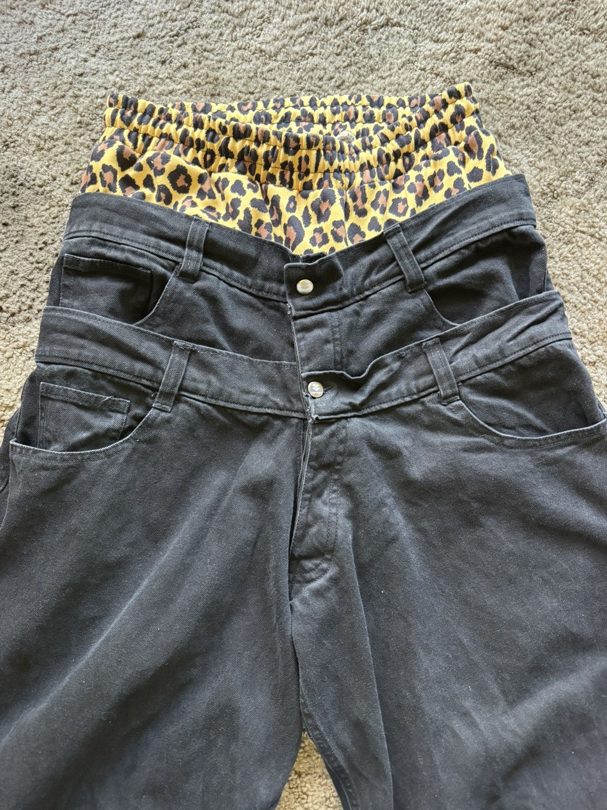 Other 2001 Odysey Triple Stacked Cheetah Denim Size 32 Size US 32 / EU 48 - 3 Thumbnail